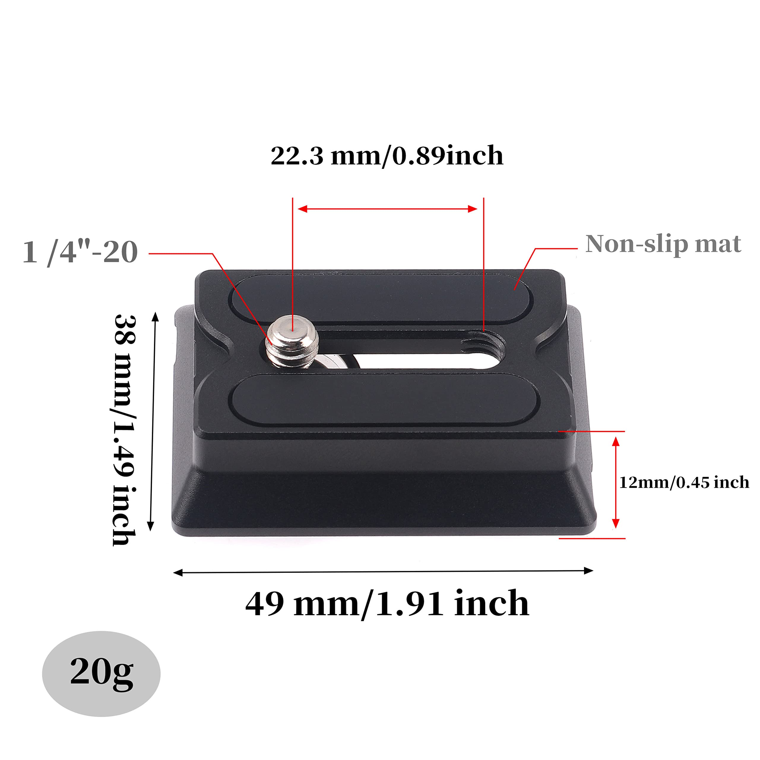 Focusfoto Upper Quick Release Baseplate Qr Plate For Dji Ronin Rs2 Rsc2 Rs3 Pro Rs4 Pro Gimbal Stabilizer Arca-Swiss Standard Ca