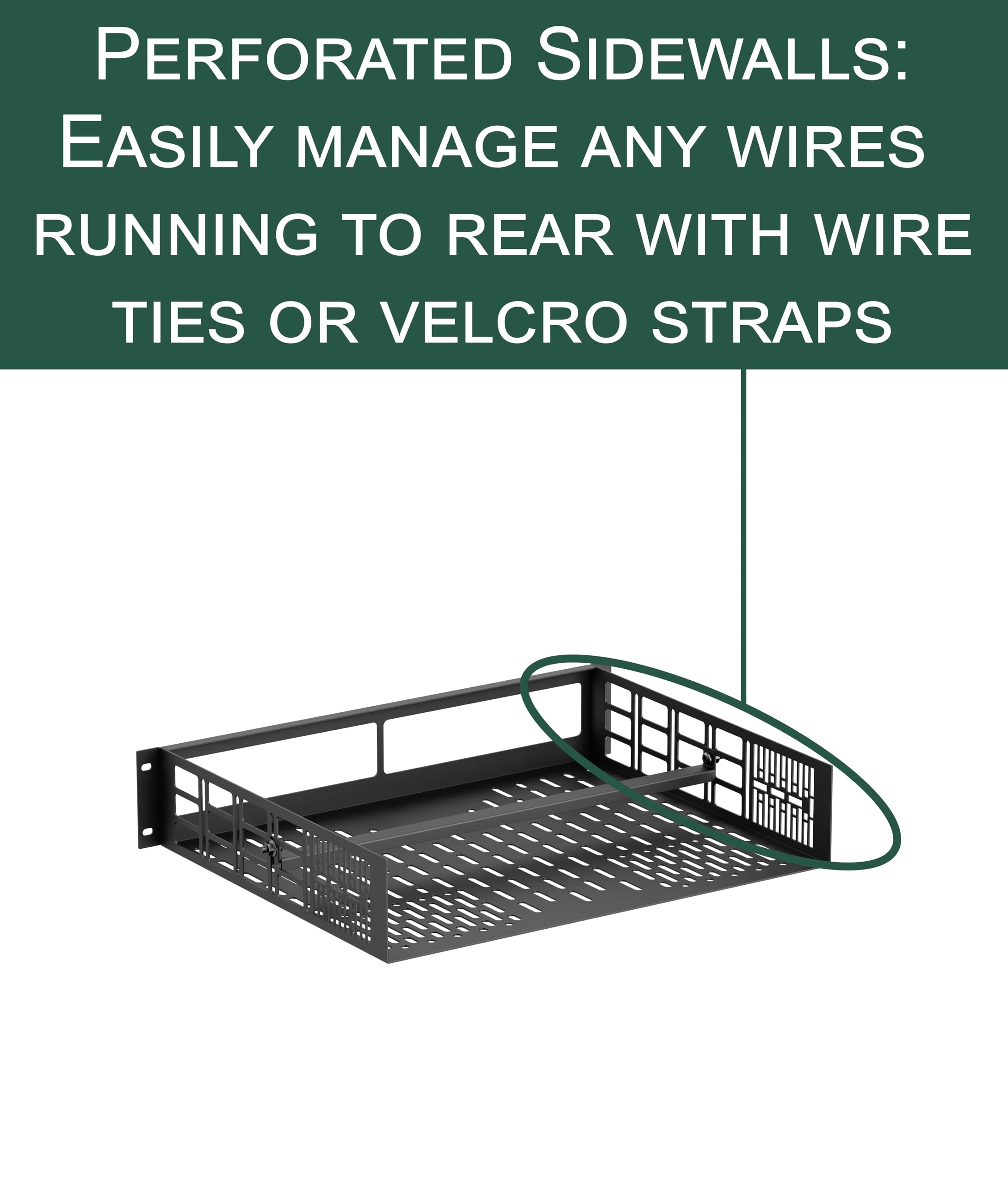 Ynvision.Design Custom Rack Shelf Compatible With Sonos Amp | Rack Mountable (Pack Of 2)