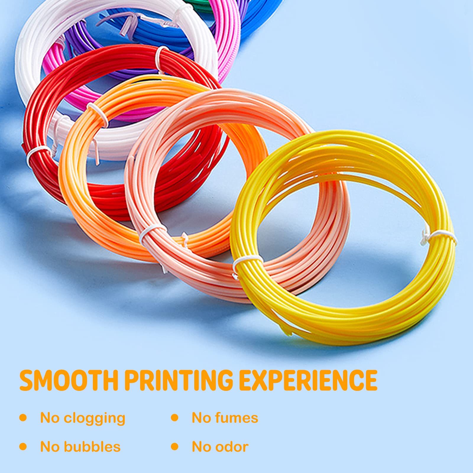 Yeetin 3D Pen Filament Refills 40 Colors, 16 Ft Per Color Total 640 Ft, 1.75 Mm Pla Compatible With Scrib3D Mynt3D 3D Pen Comes
