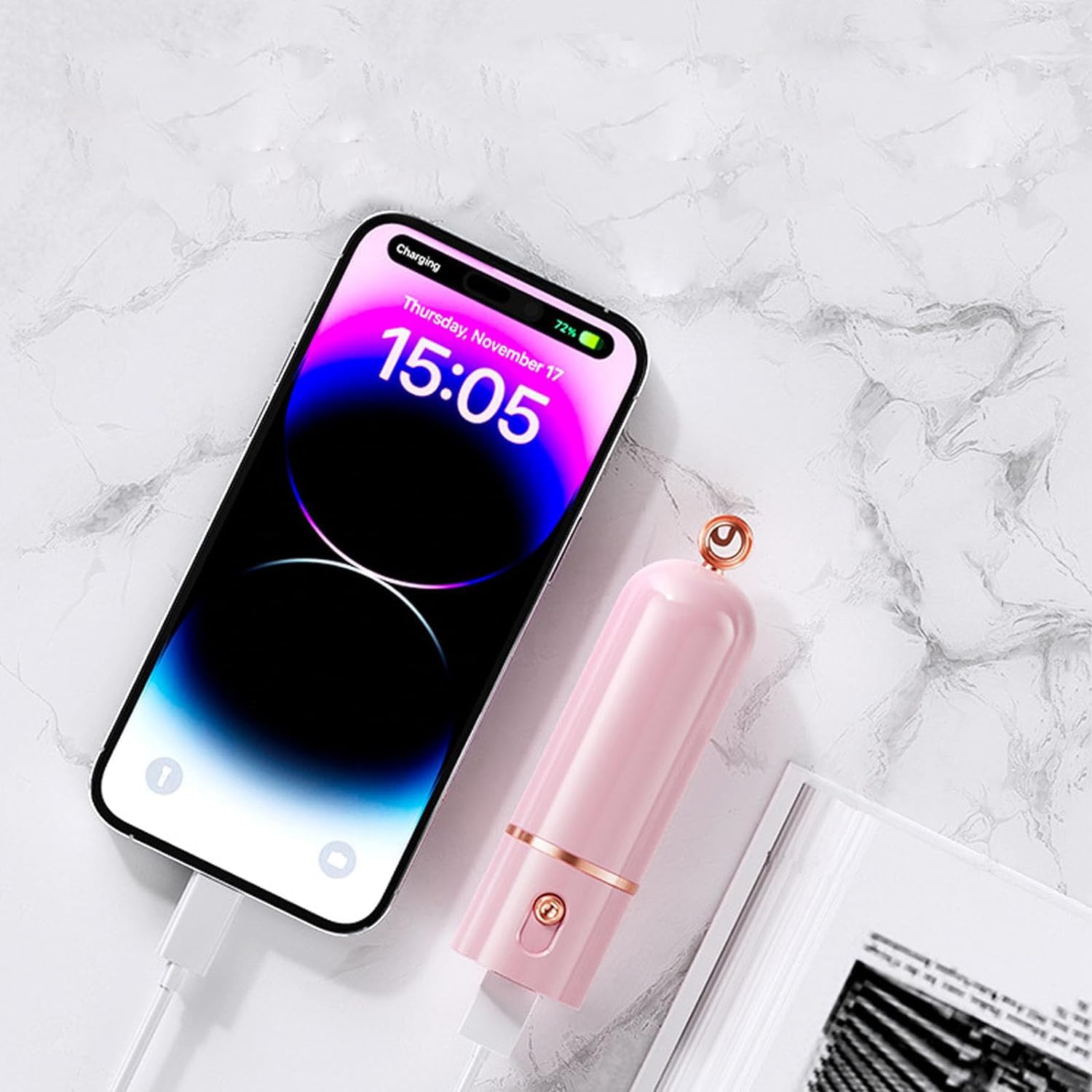 Aocoolfan Portable Handheld Fan, Mini Fan Usb Rechargeable, 3 Speed Personal Small Pocket Fan, Battery Operated Fan Travel Hand