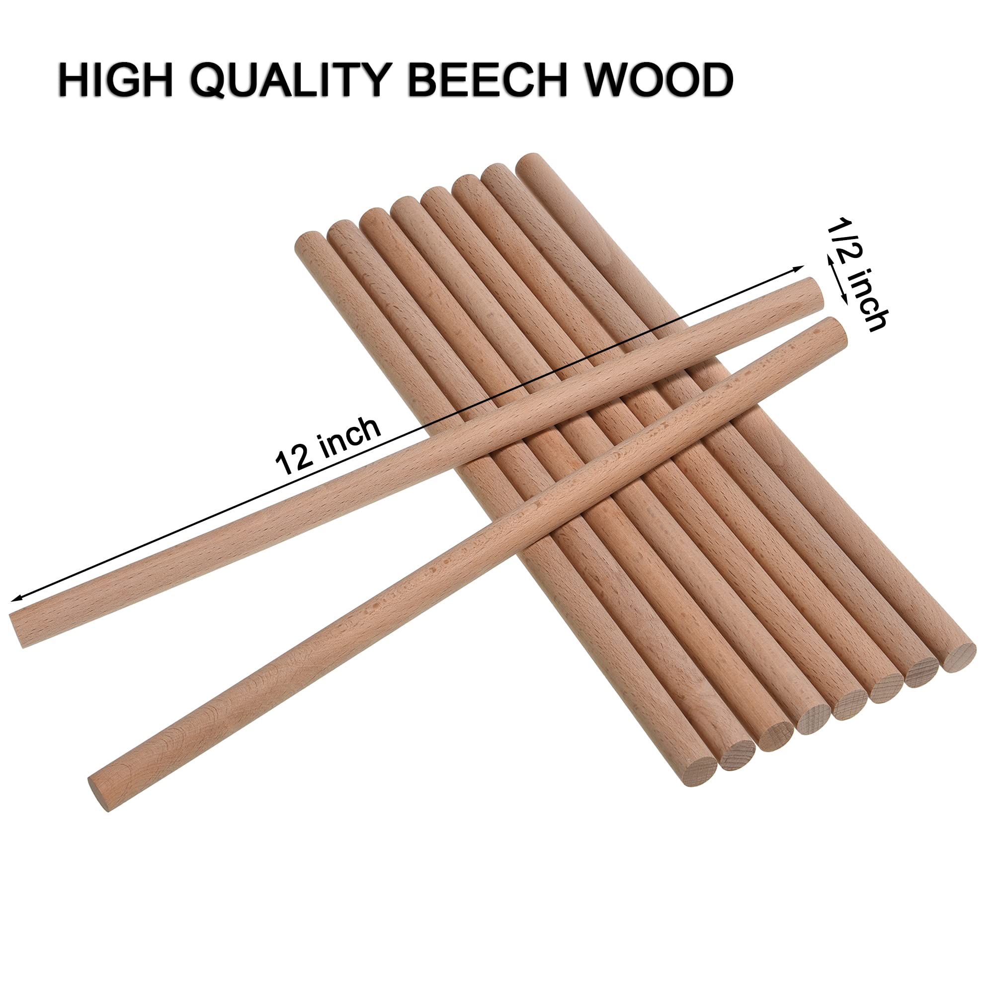 60 Pack Rhythm Sticks For Kids, 12 Inch Wood Lummi Sticks Music Percussion Sticks