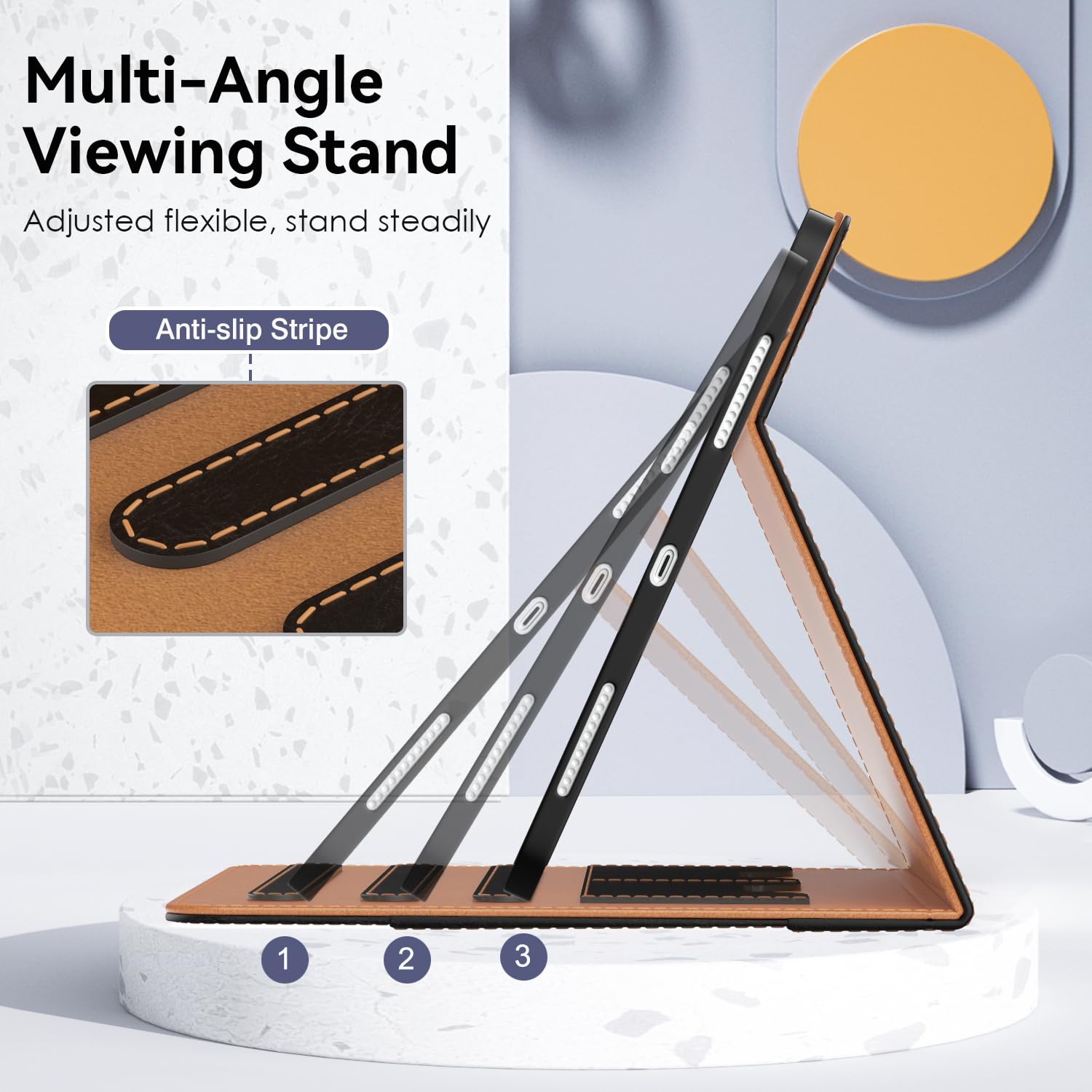 Okp Case For Ipad 10Th Generation 2022, 10.9 Inch Ipad 10Th Case With Multi Angle Viewing Pu Leather Stand Cover With Pencil Hol