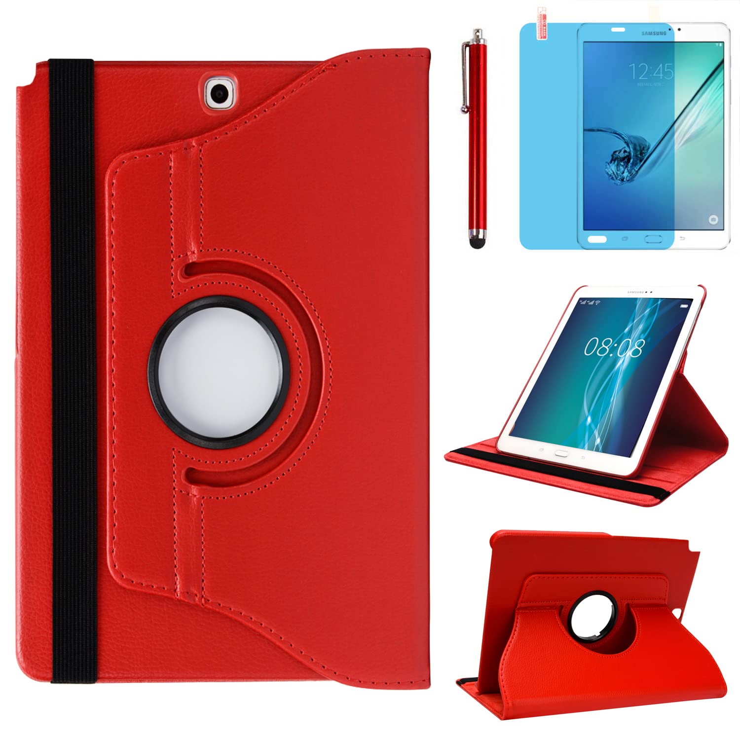 Case For Samsung Galaxy Tab A 9.7 Inch (Sm T550 T555 Sm P550 P555)   360 Degree Rotating Stand Case Smart Protective Cover,With