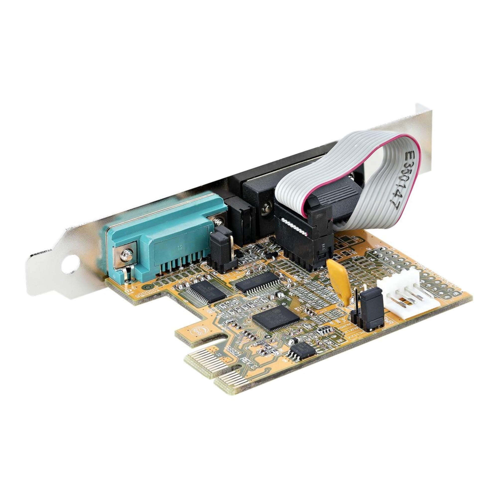 Startech.Com 2 Port Pci Express Serial Interface Card, Dual Port Pcie To Rs232 (Db9) Serial Card, 16C1050 Uart, Standard/Low Pro