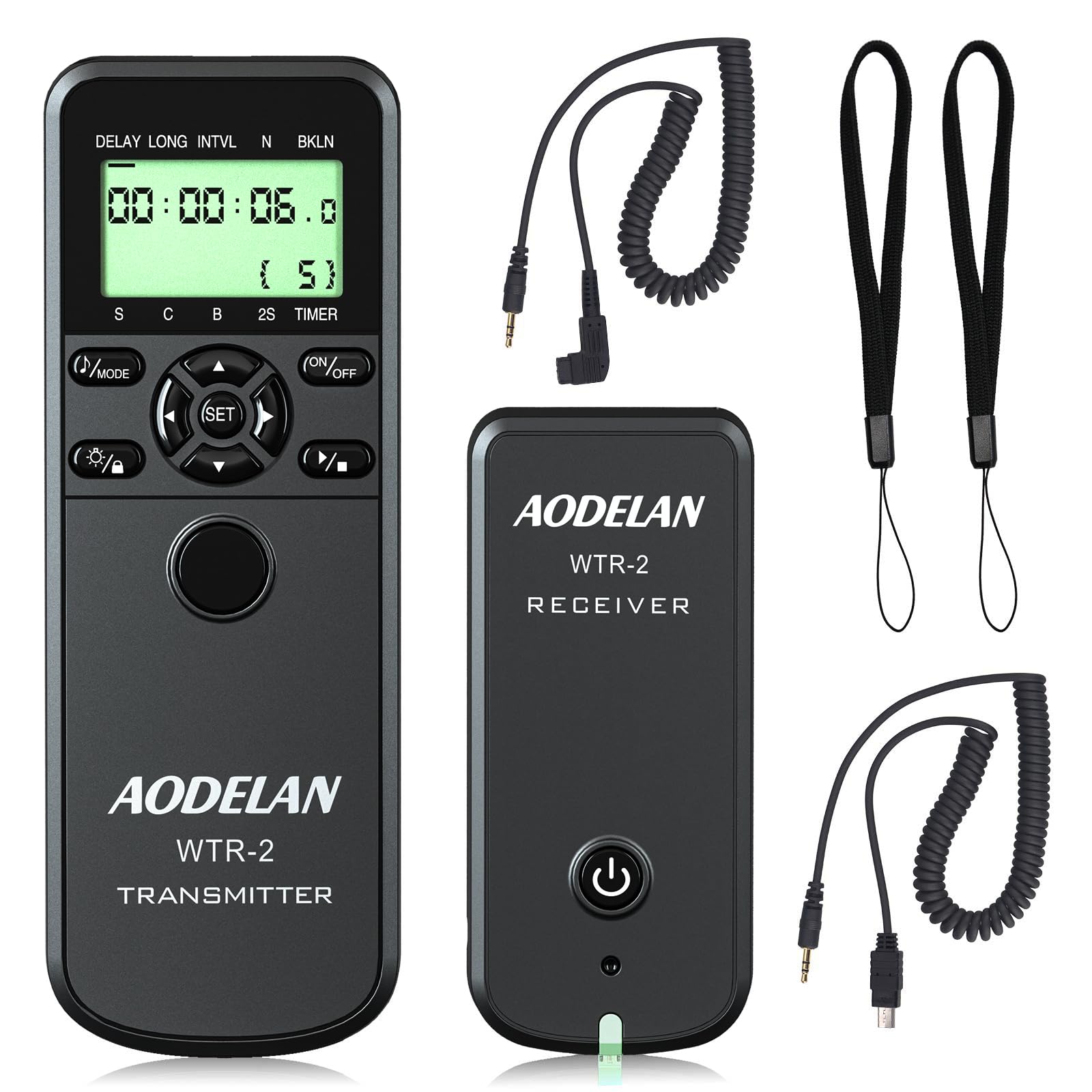 Aodelan Camera Remote Control   Wireless Shutter Release With Cords, Timer Controller For Sony A7Riii A7Rii A9 A200 A560 A700 A8