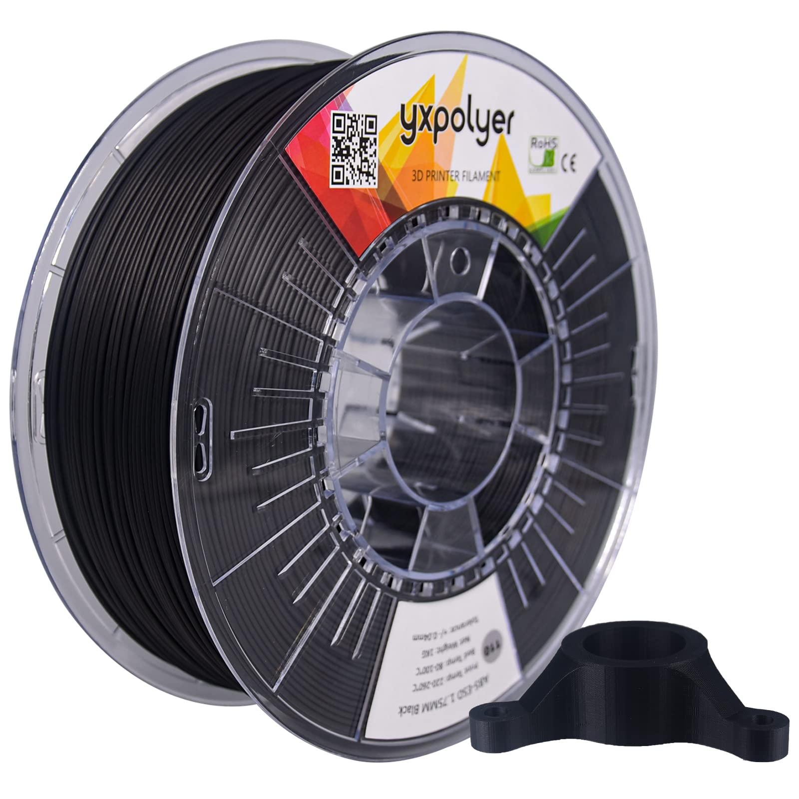 Yxpolyer Esd Safe Abs Filament,1.75Mm Permanent Antistatic 3D Printer Filament,Easy To Print Engineering Filament,Surface Resist