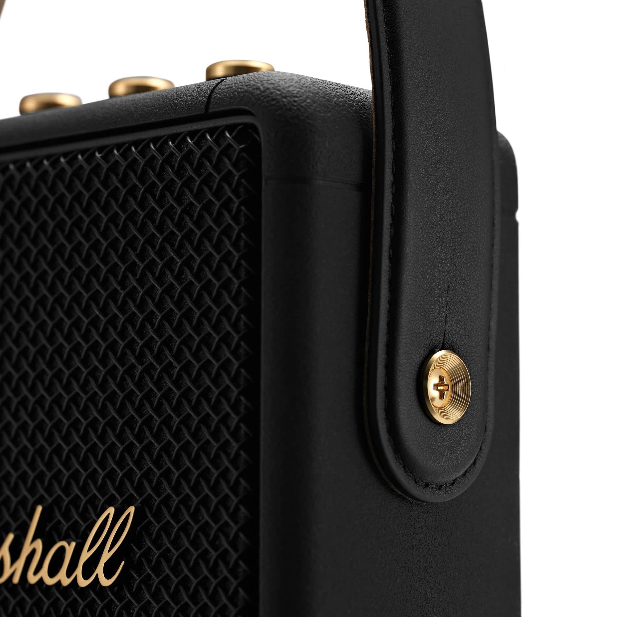 Marshall Stockwell Ii Portable Bluetooth Speaker, Black And Brass