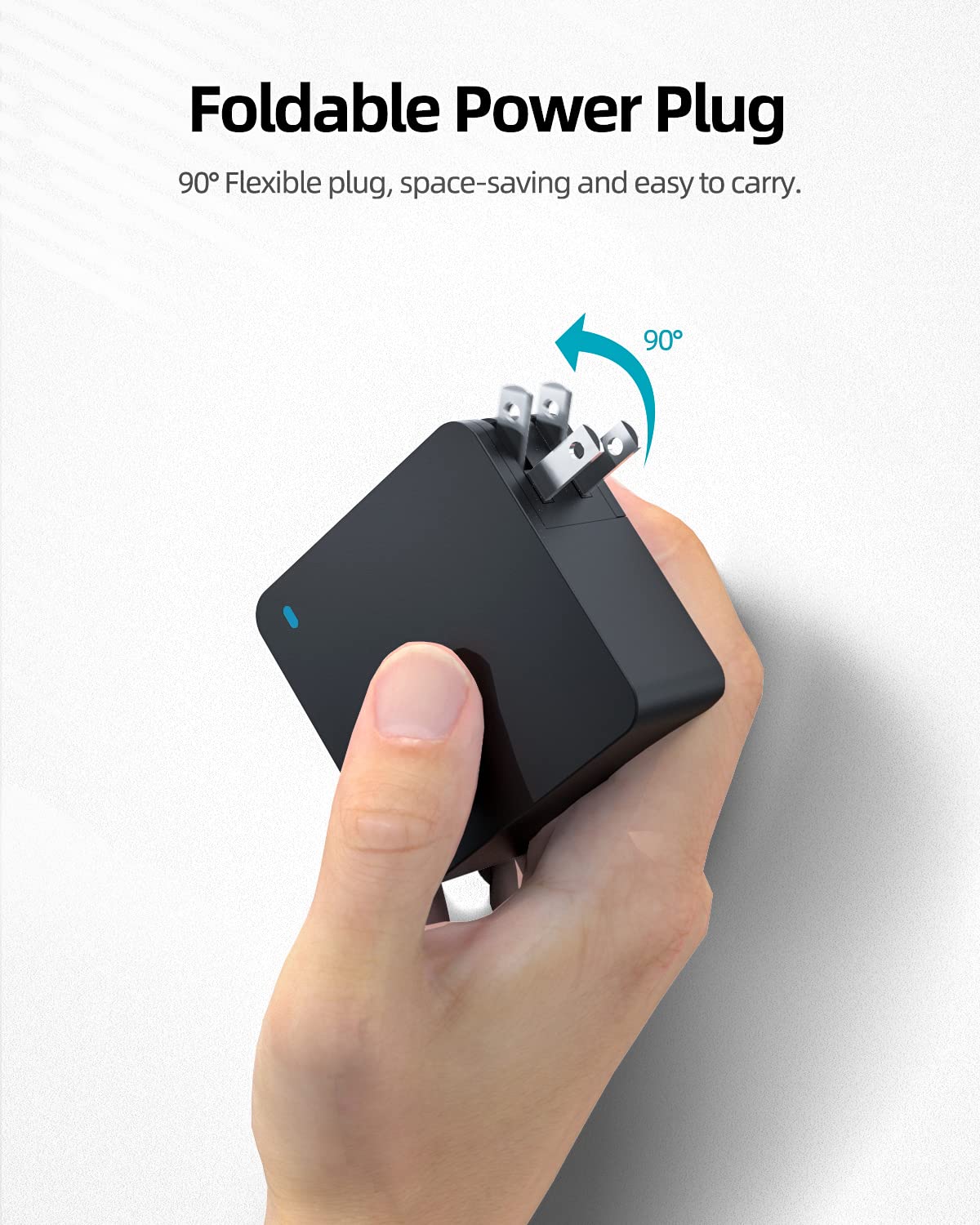 65W Ul Certified Charger For Lenovo V14 V15 V17 G4 G3 G2 Series   Portable Design With Foldable Plug & 7.5 Ft Extended Cord, Round Tip