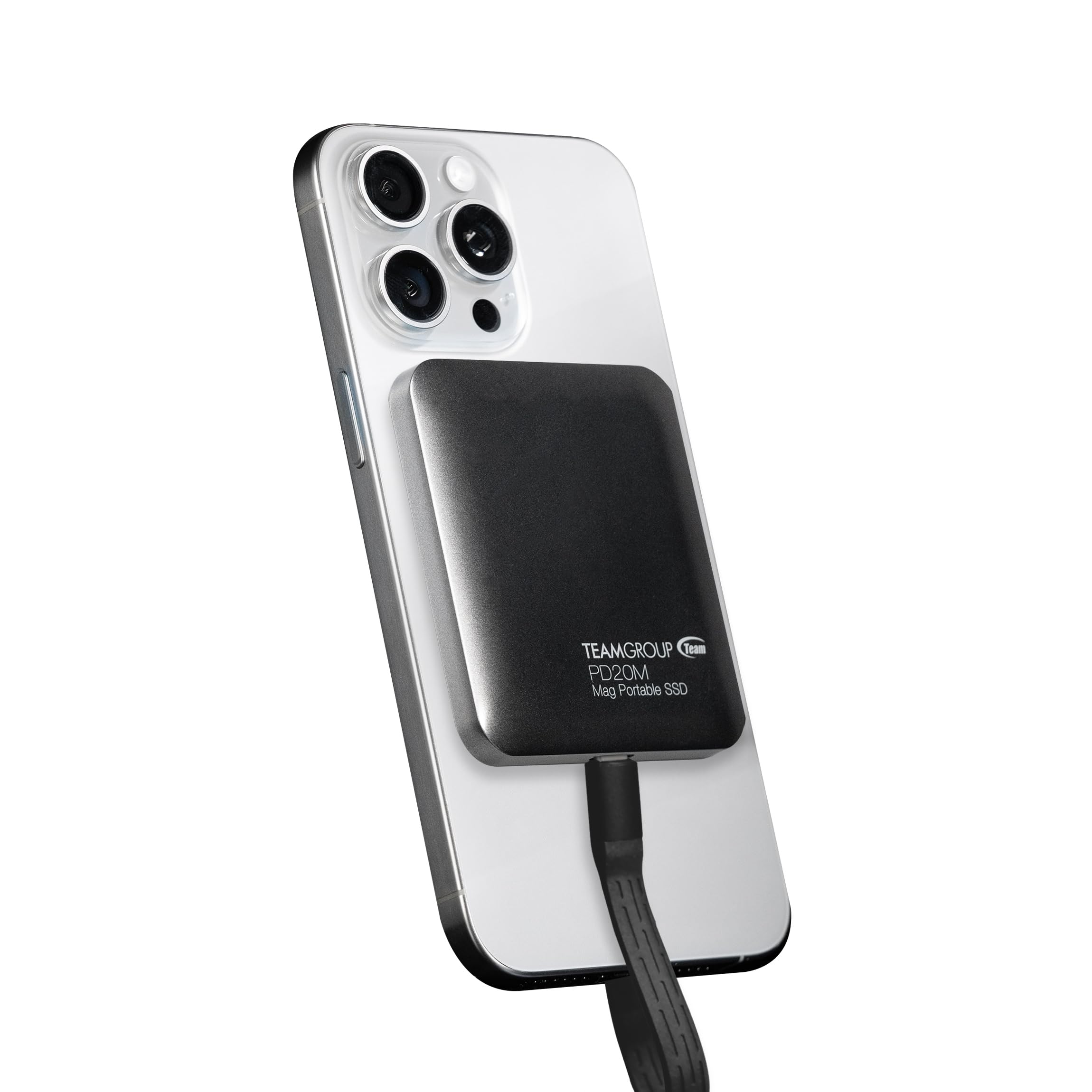 Teamgroup Pd20M 2Tb Mag Portable External Ssd Read Up To 2000Mb/S Usb 3.2 Gen 2X2 Type C Iphone 15&16 Plus / 15&16 Pro / 15&16 Pro Max Tpseg2002T0C108