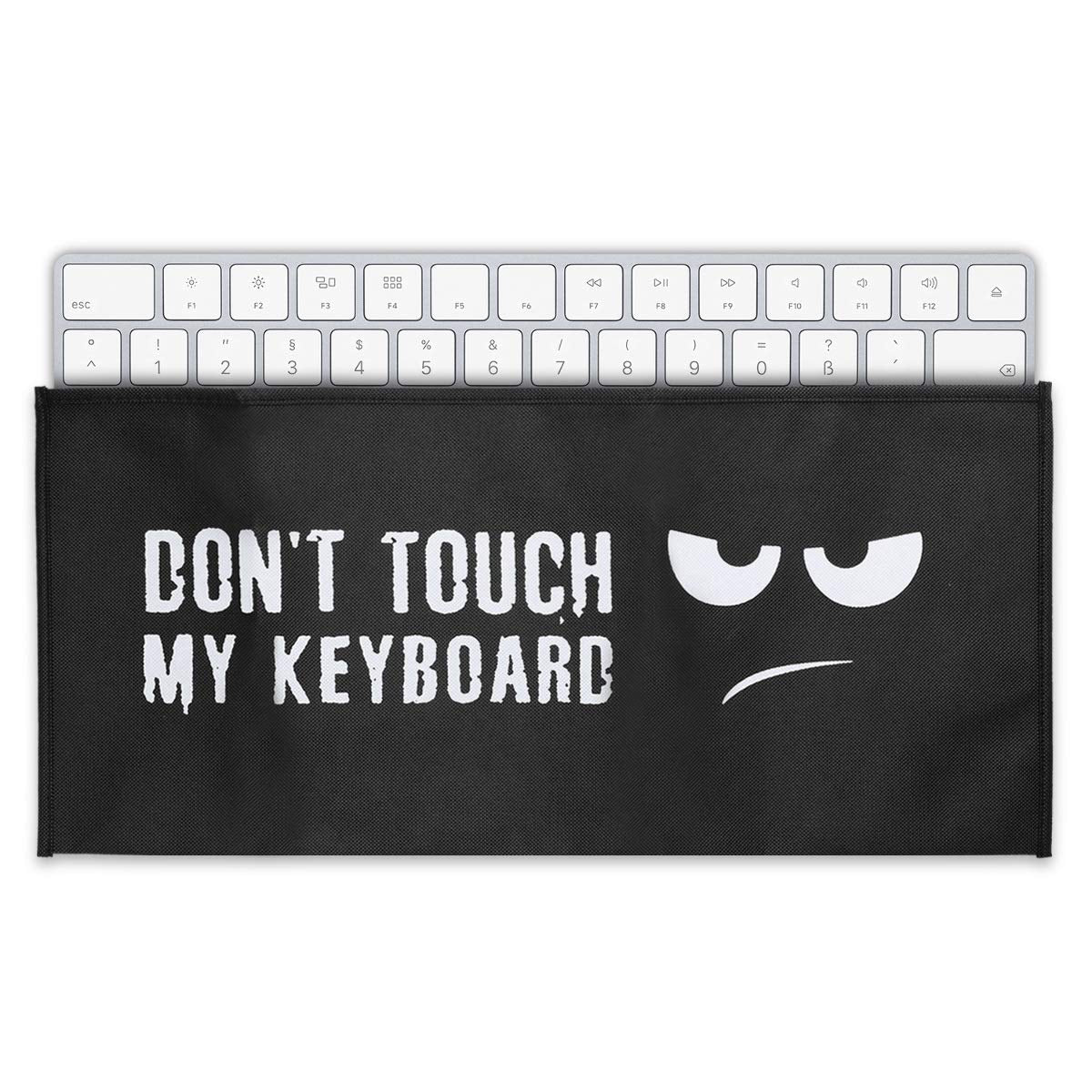 Kwmobile Keyboard Cover Compatible With Universal Keyboard (L)   Dust Cover Pc Keyboard Fabric Case   Don'T Touch My Keyboard