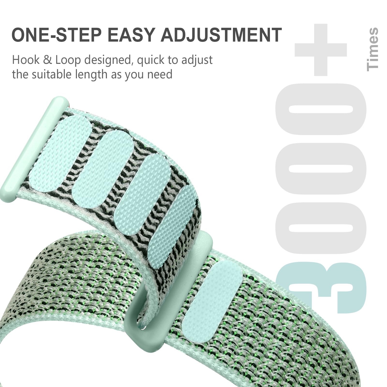 Getino Compatible With Apple Watch Sport Band 40Mm 41Mm 42Mm 38Mm Iwatch Bands Series 10/9/8/7/6/5/4/3/2/1/Se, Adjustable Stretc