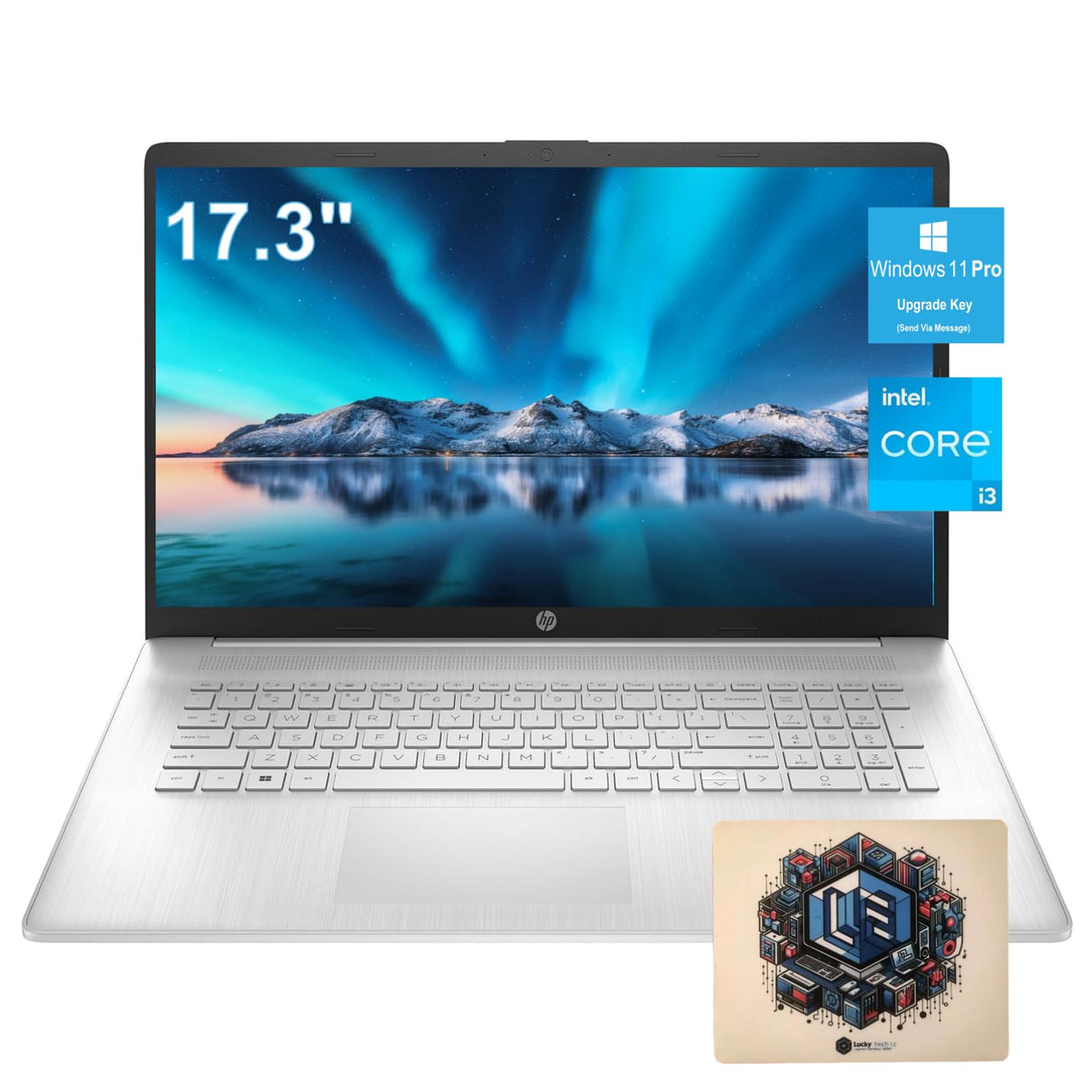 Hp 17.3'' Business Laptop - Hd+ Display, Intel 4-Core I3-1125G4 Processor, 12Gb Ram, 256Gb Ssd, Intel Uhd Graphics, Webcam, Hdmi