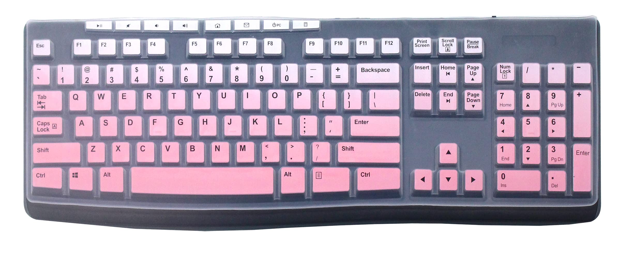 Ultra Thin Desktop Pc Silicone Clear Keyboard Cover Skin Protector Compatible For Logitech Mk295 Mk275 Mk270 Wireless Keyboard,