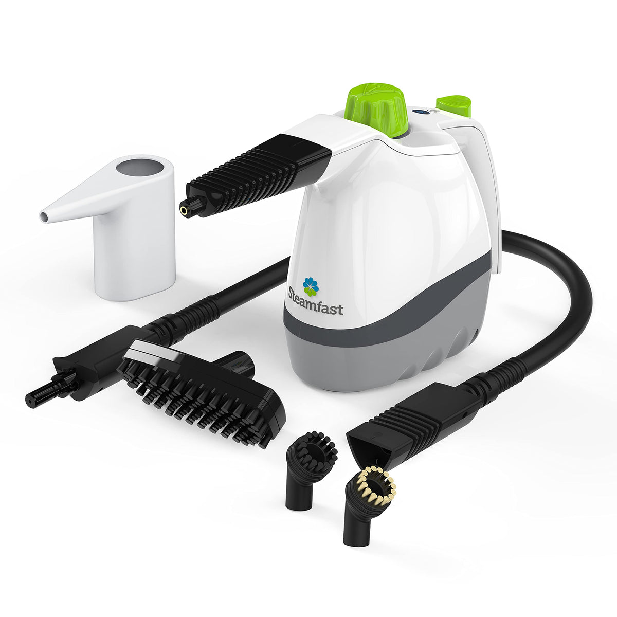 Steamfast Sf 210 Handheld Steam Cleaner With 6 Accessories Included To Remove Dirt, Grime, Grease, White