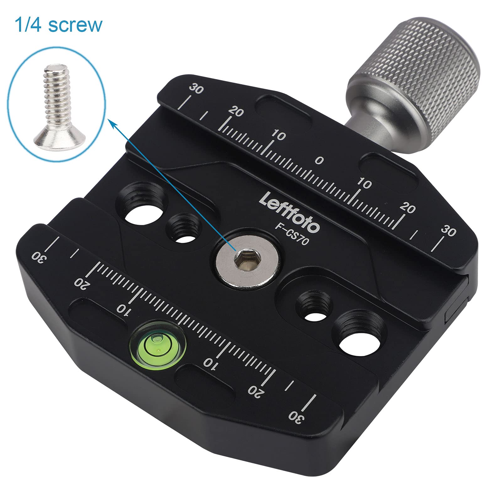 70Mm Quick Release Clamp Compatible With Arca Swiss Style Plate For Tripod Ballhead Universal Quick Change Seat, Monopod Head, T