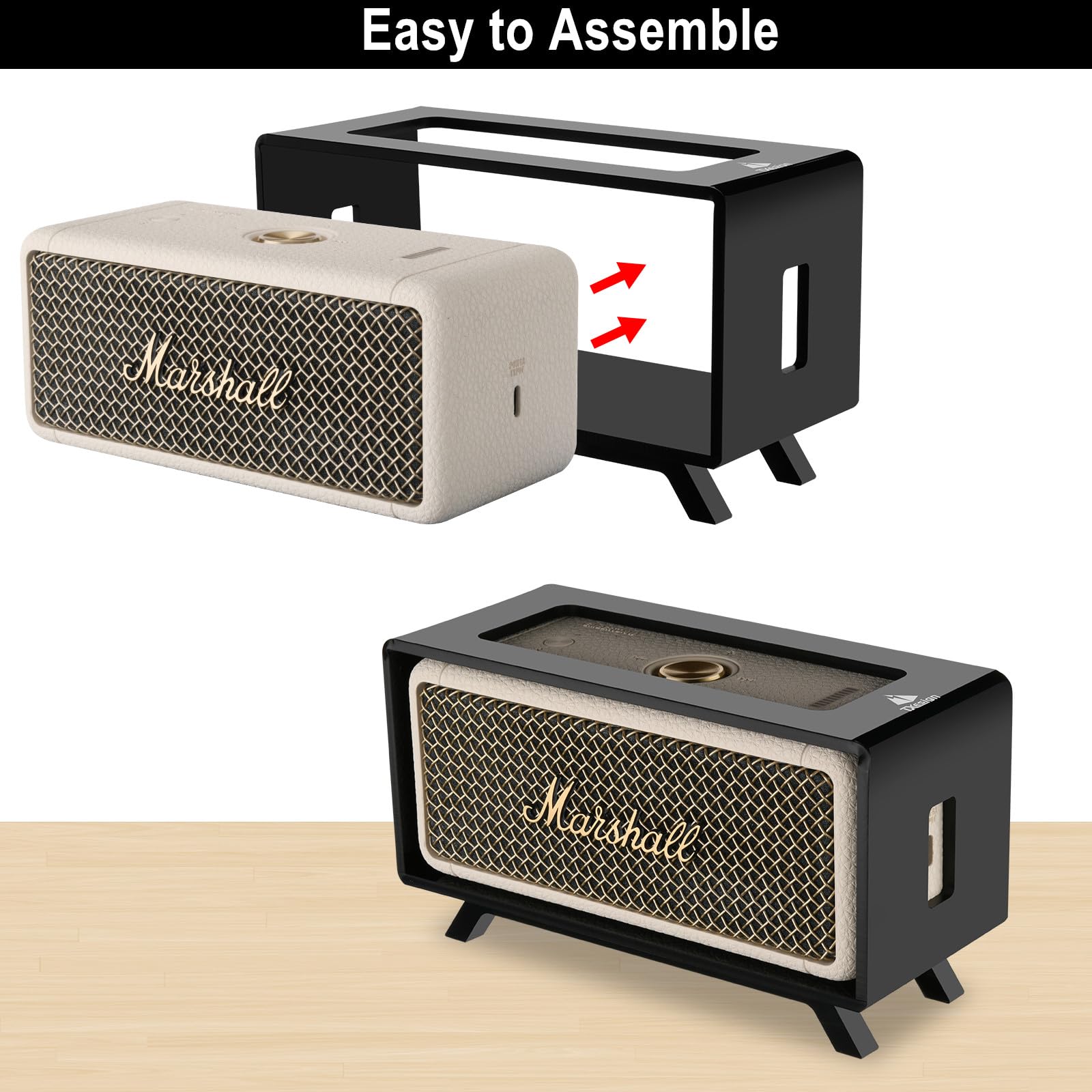 Txesign Acrylic Desktop Stand Holder For Marshall Emberton/Emberton Ii/Emberton Iii Portable Bluetooth Speaker, Table Holder Dis