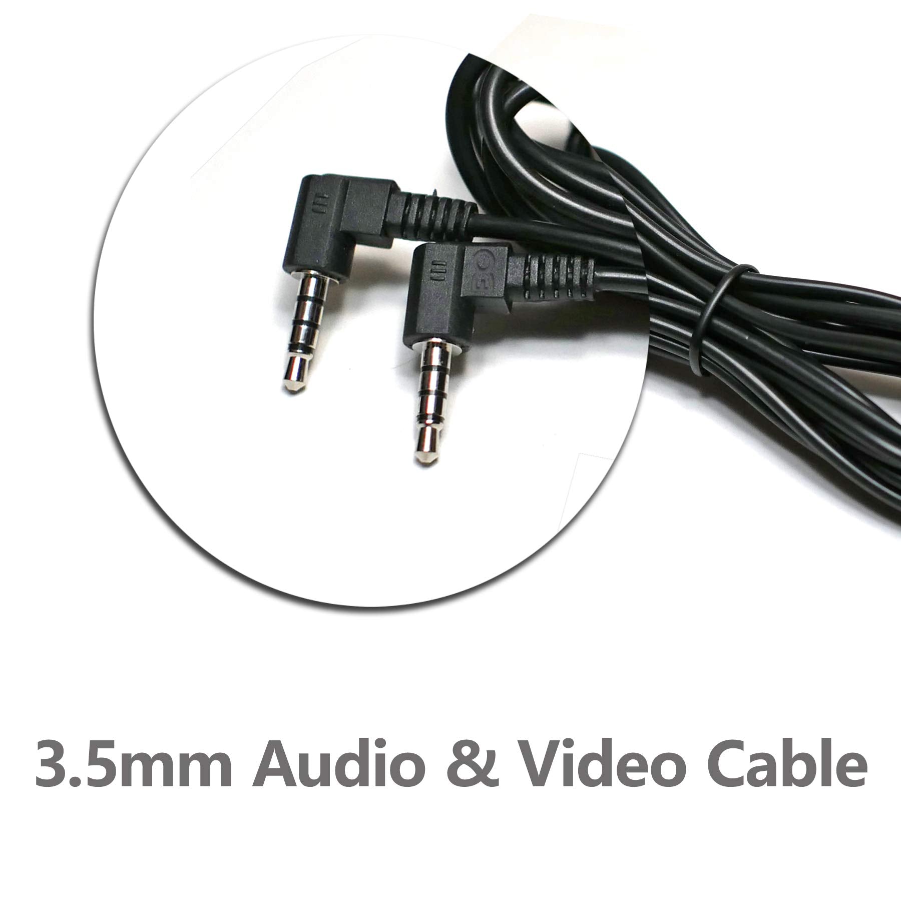 Edo Tech 10 Feet Long 3.5Mm Av Cable Compatible For Philips Wonnie Dual Screen Portable Dvd Player Screen-To-Screen
