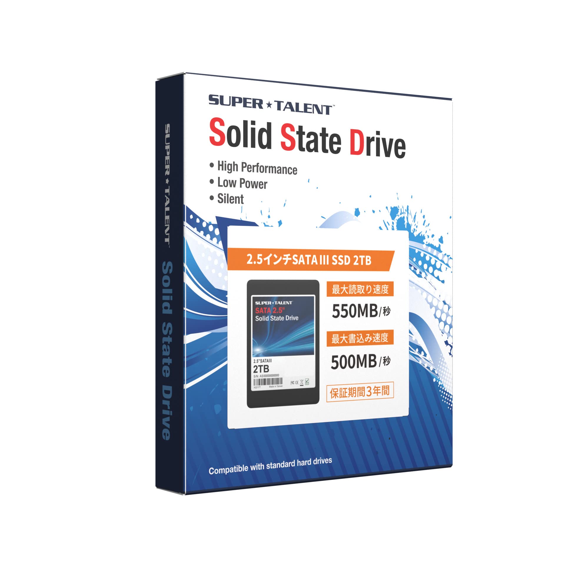 Super Talent Teranova 2Tb 2.5 Inch Sata3 Solid State Drive (3D Tlc)