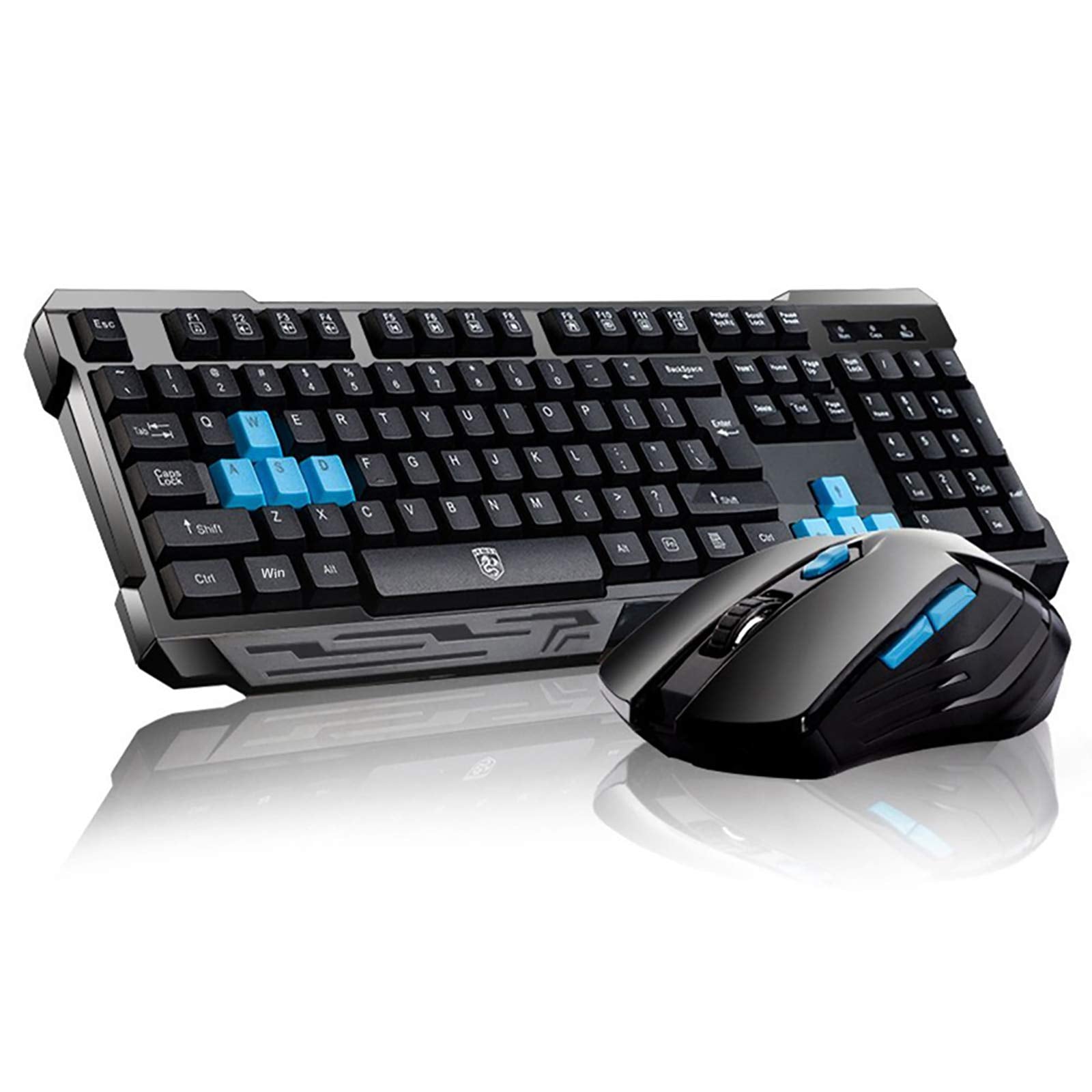 Keyboard Mouse Combos,Soke Six Waterproof Multimedia 2.4Ghz Wireless Gaming Keyboard With Usb Cordless Ergonomic Mouse Dpi Contr