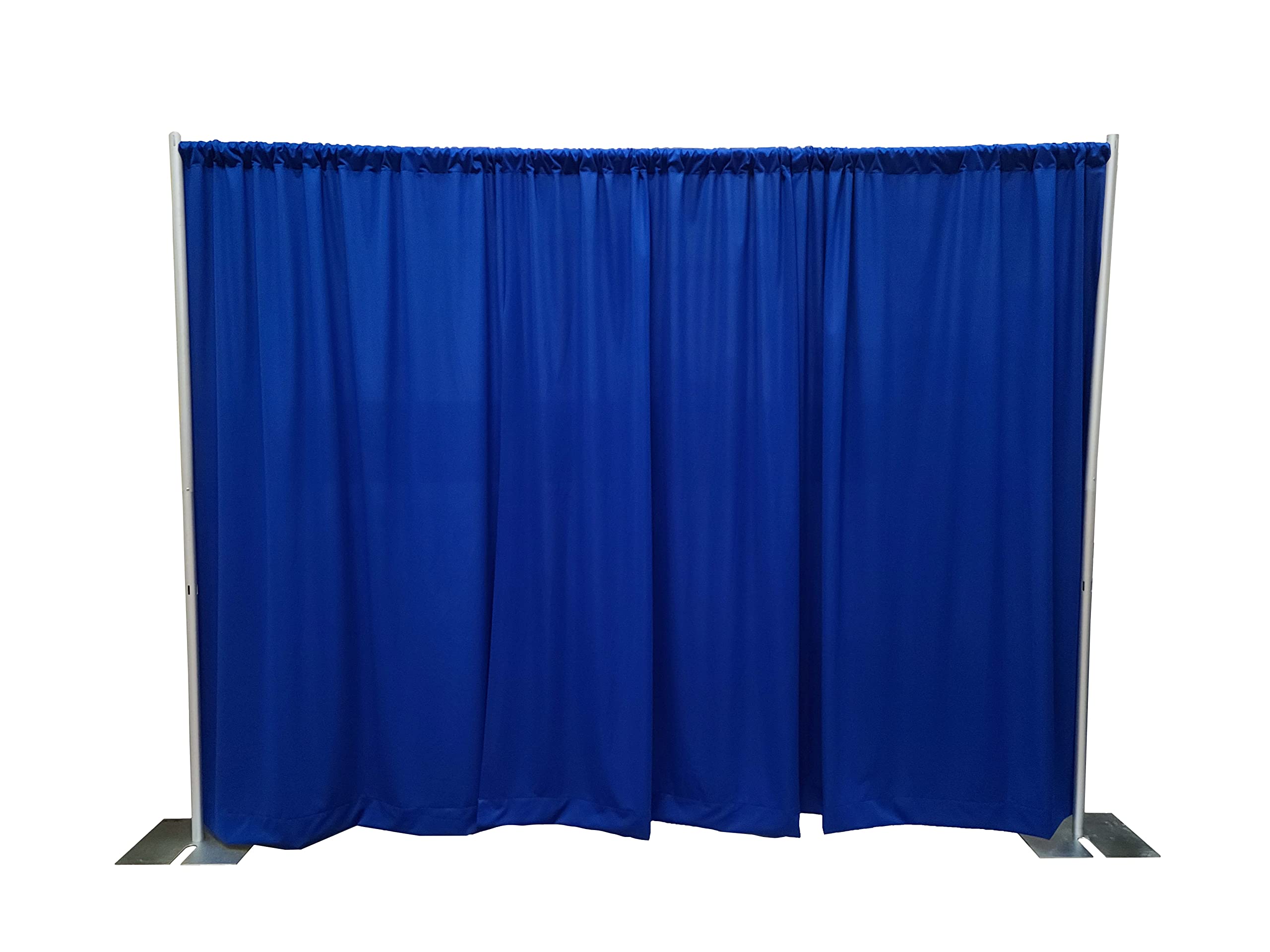 OnlineEEI Premier Portable Pipe and Drape Backdrop Kit 8ft x 10ft (Royal Blue)