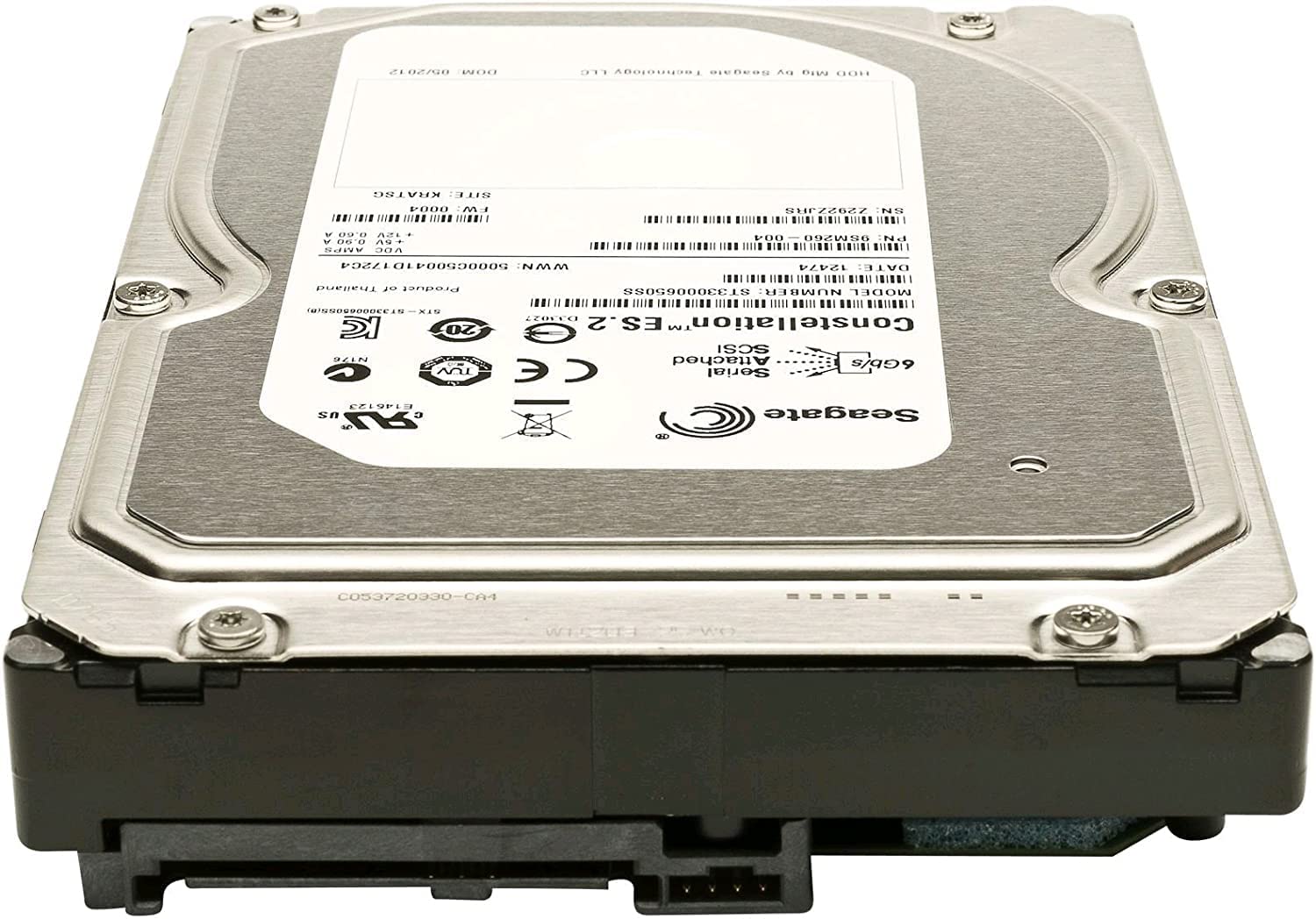 Seagate Constellation 3TB ES.2 ST33000650SS 3.5' Enterprise SAS Hard Drive