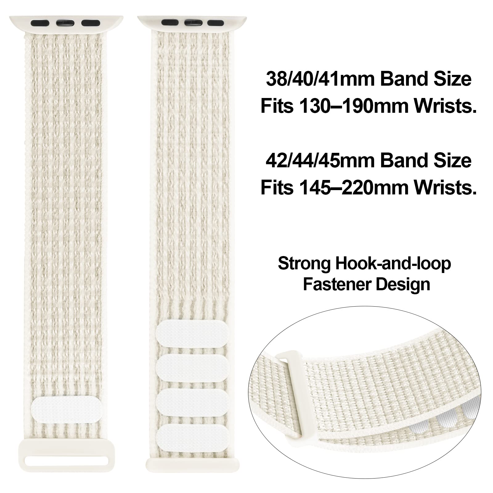 Sport Loop Nylon Band Compatible With Apple Watch Band 38/40/41/42/44/45/46/49Mm Ultra 2 Iwatch Series 10 1 Strap,42Mm For Serie