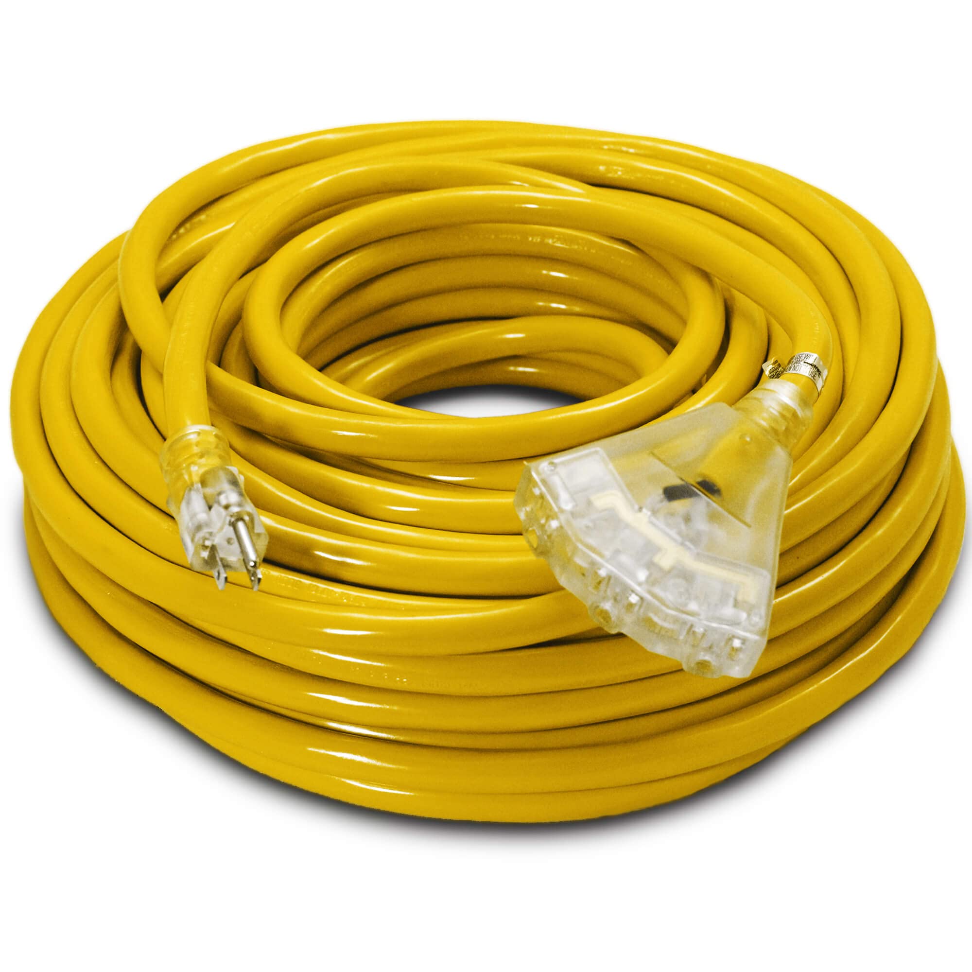 100 Ft   10 Gauge Heavy Duty Extension Cord   3 Outlet Lighted Sjtw   Indoor/Outdoor Extension Cord By Watt'S Wire   100' 10 Gau