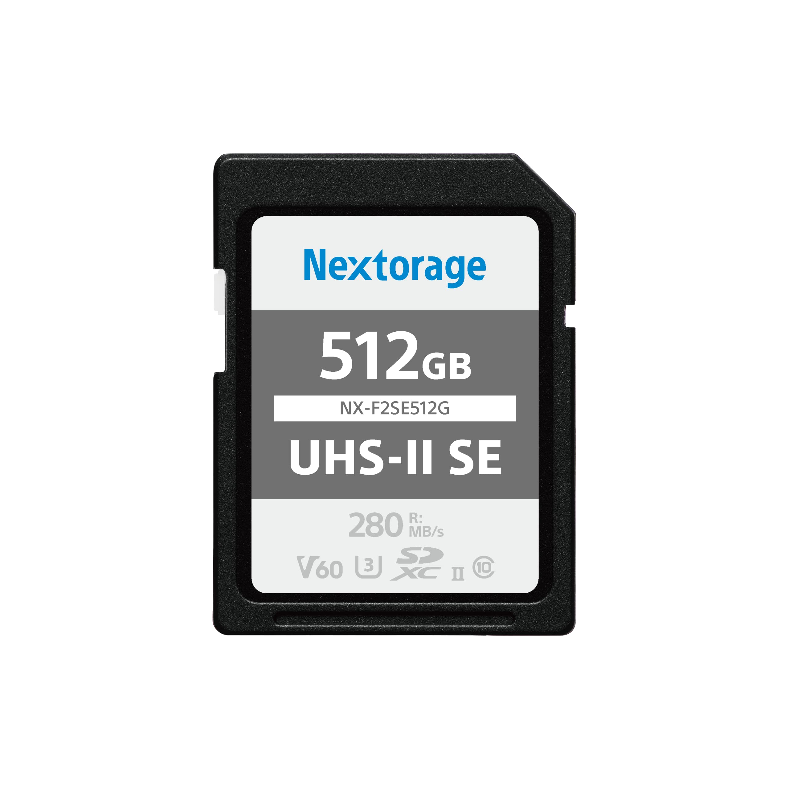 Nextorage 512Gb Sdxc Uhs Ii V60 Japanese Brand Max. Write Speed 100Mb/S Max. Read Speed 280Mb/S 4K Recording Nx F2Se512G/Ine Sd