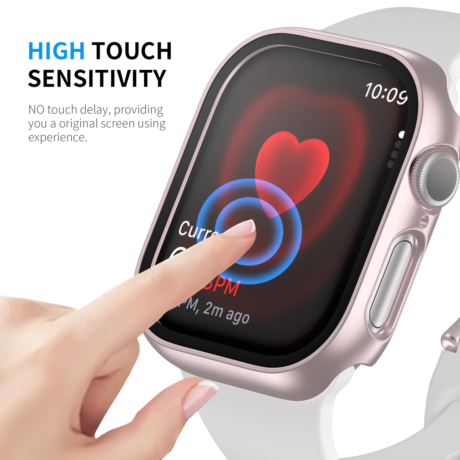 Hasdon [12 Pack Case Compatible With Apple Watch Series 10 42Mm With Tempered Glass Screen Protector, Full Coverage Bumper Hard