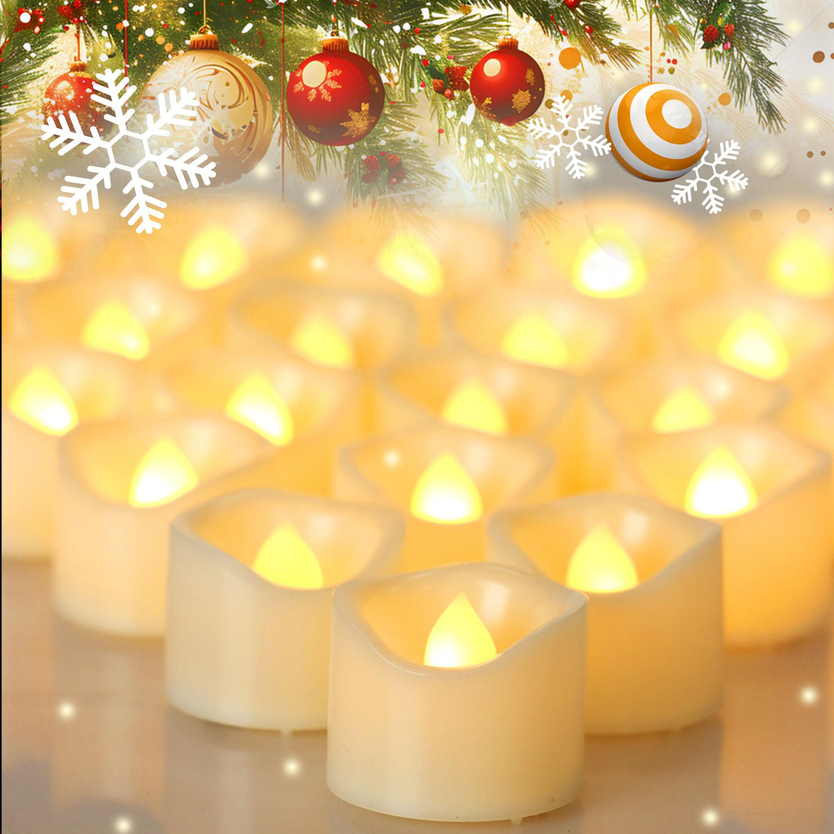 Candle Choice Battery Operated Flameless Tea Lights White Flickering Led Electric Fake Votive Tealight Candles Halloween Pumpkin