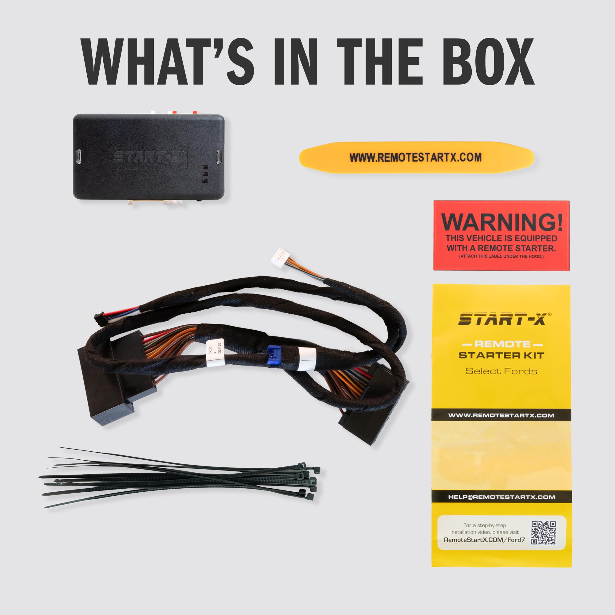 Start X Remote Starter Kit For Ford F 150 15 20, F 250/F 350 17 21, Ranger 19 23, Transit Connect 19 22, Transit 20 23, Bronco S