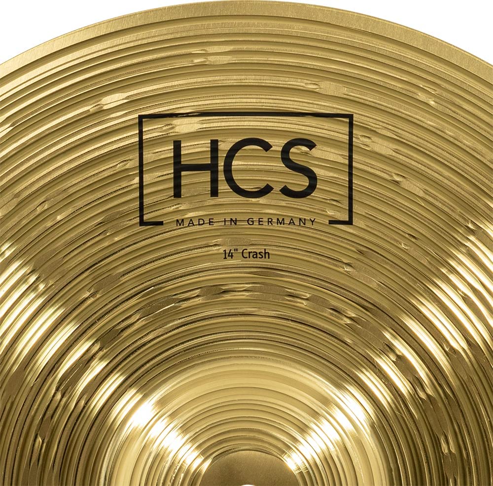 Meinl Cymbals Hcs 14'' Crash Cymbal For Drum Set   Made In Germany   Traditional Medium Brass, 2 Year Warranty, (Hcs14C)