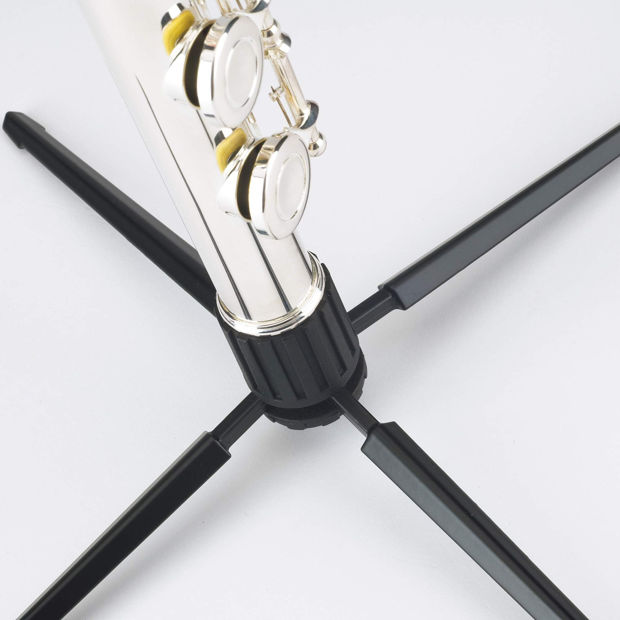 K&M   Konig & Meyer 15232.000.55   Flute 4 Leg Stand   Professional Grade For All Musicians   Lightweight & Compact   Suitable For Bass, Bohm & Cross Flutes   Stable Secure Base   German Made   Black