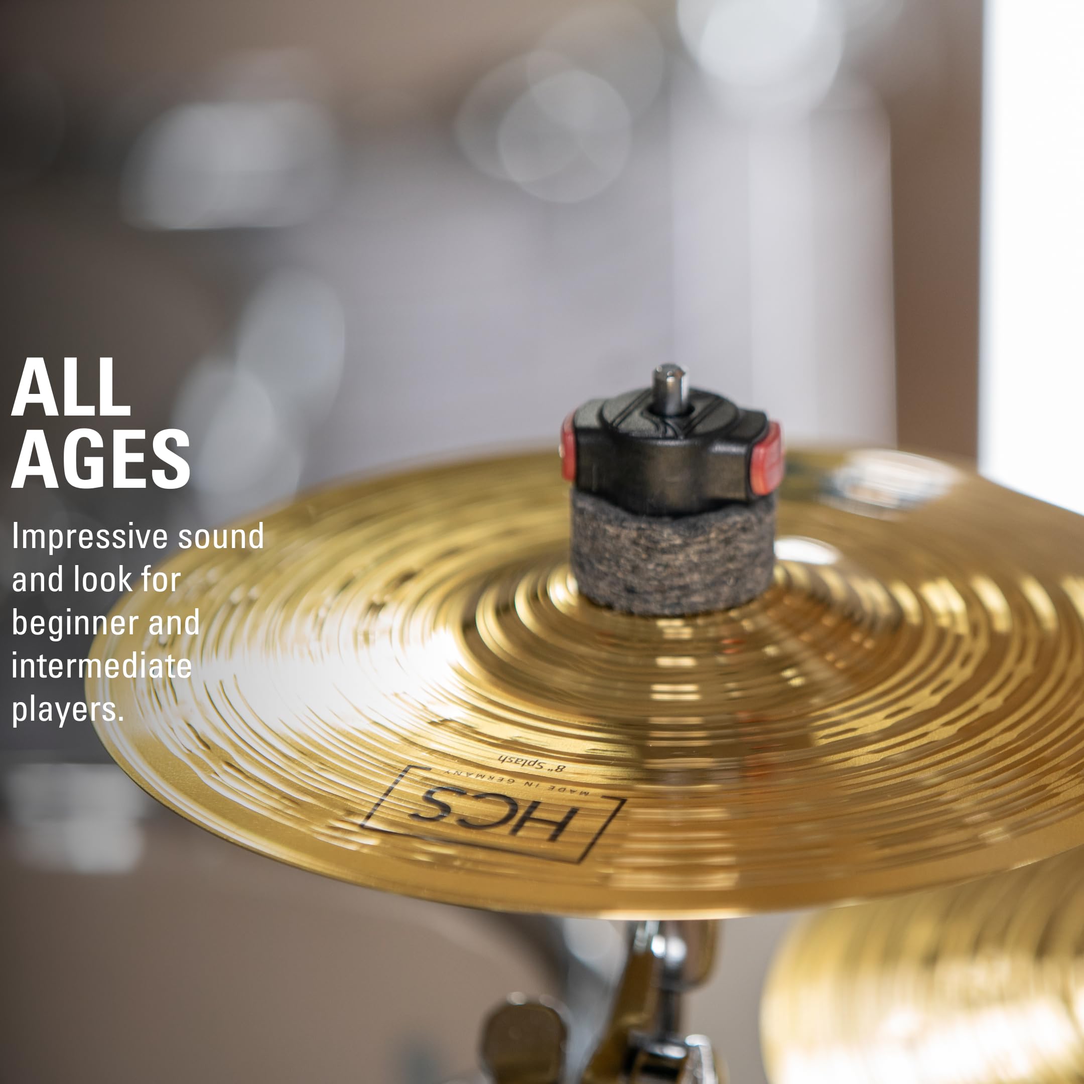 Meinl Cymbals Hcs Starter Cymbal Set Box Pack For Drums With Hihats, Splash   Made In Germany   Durable Brass, 2 Year Warranty C
