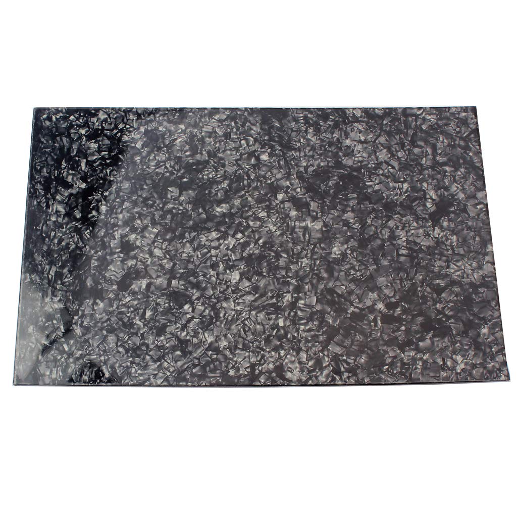 Guitar Pickguard, Blank Black Pick guards Material 3 Ply 11.6x17 Inch,Electric/AcousticGuitar Pickguard Material Sheet