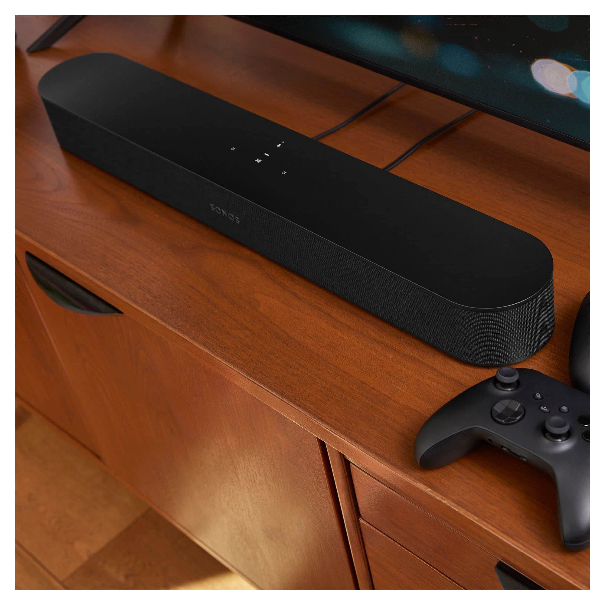 Sonos Beam (Gen 2). The Compact Smart Soundbar For Tv, Music And More. (Black) International Version, No Warranty