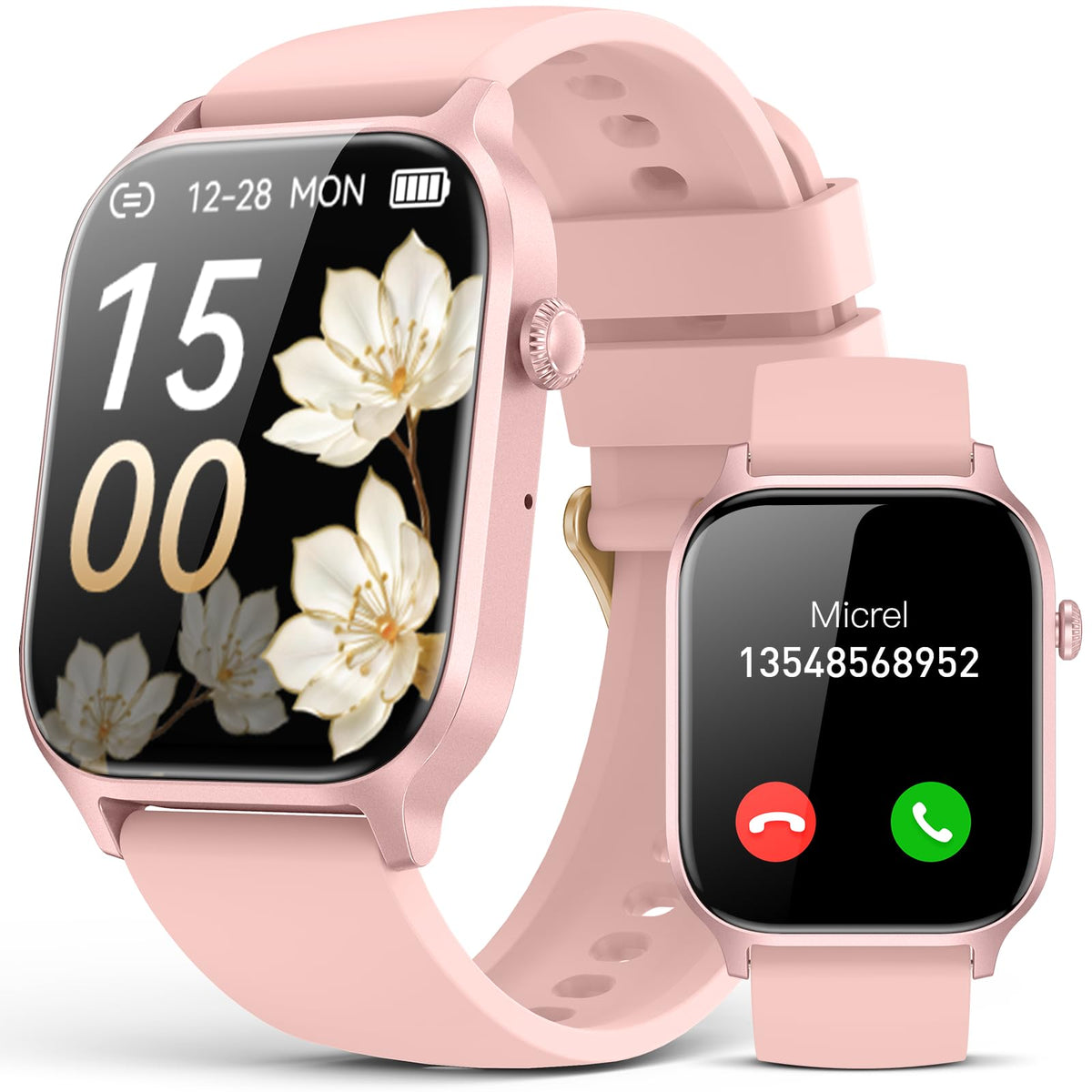 Paybay Smart Watch For Men Women- Answer/Make Call, 2025 Ip68 Waterproof Fitness Tracker Watch With Sleep Monitor Step Counter A