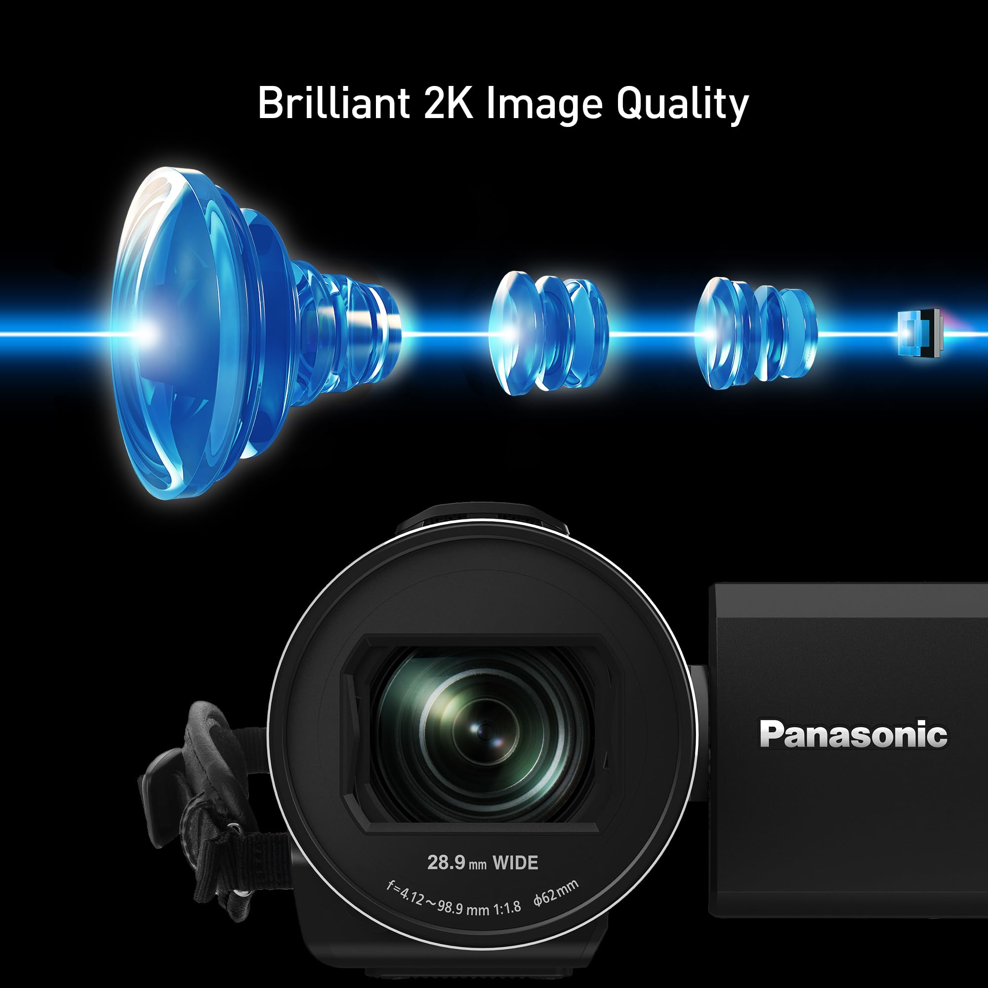 Panasonic Full Hd Camcorder, Lightweight Video Camera, Easy To Use For Sports, Travel, And Holidays V900 (Hc V900)