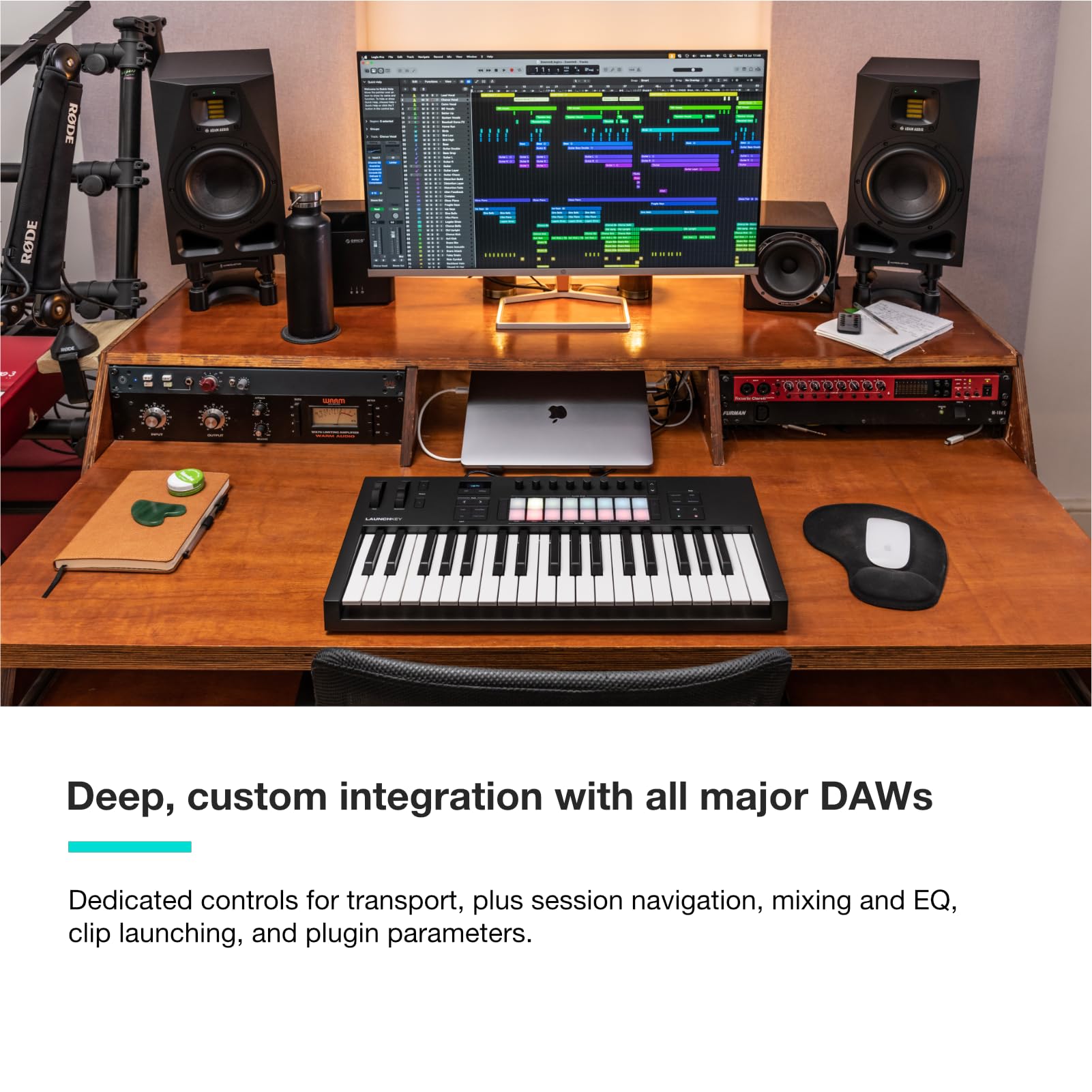 Novation Launchkey 37 [Mk3] Midi Keyboard Controller   Seamless Ableton Live Integration. Chord Mode, Scale Mode, And Arpeggiato