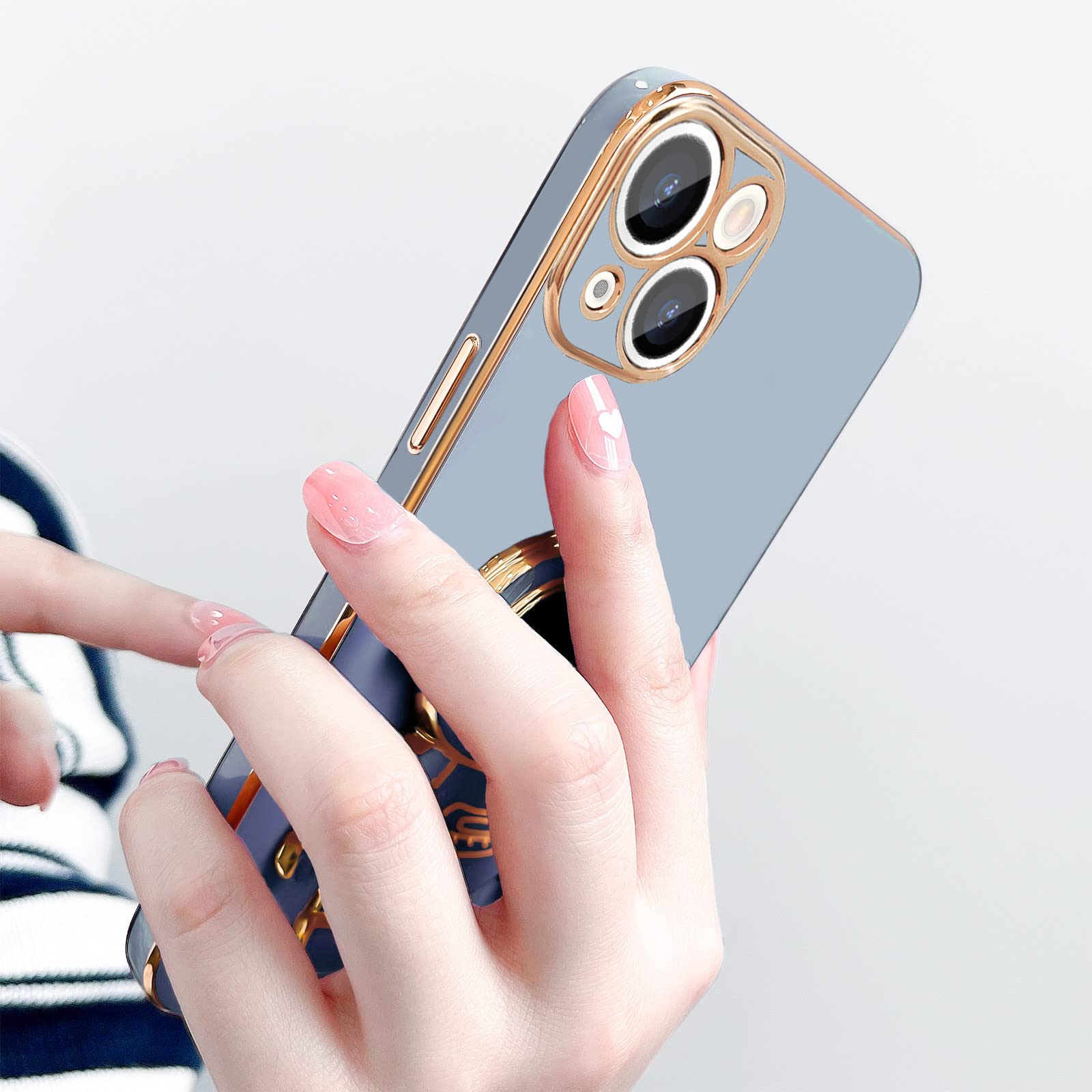 Pepmune iPhone 13 Case - Cute 3D Astronaut Design, Shockproof, Soft PC+TPU, Blue