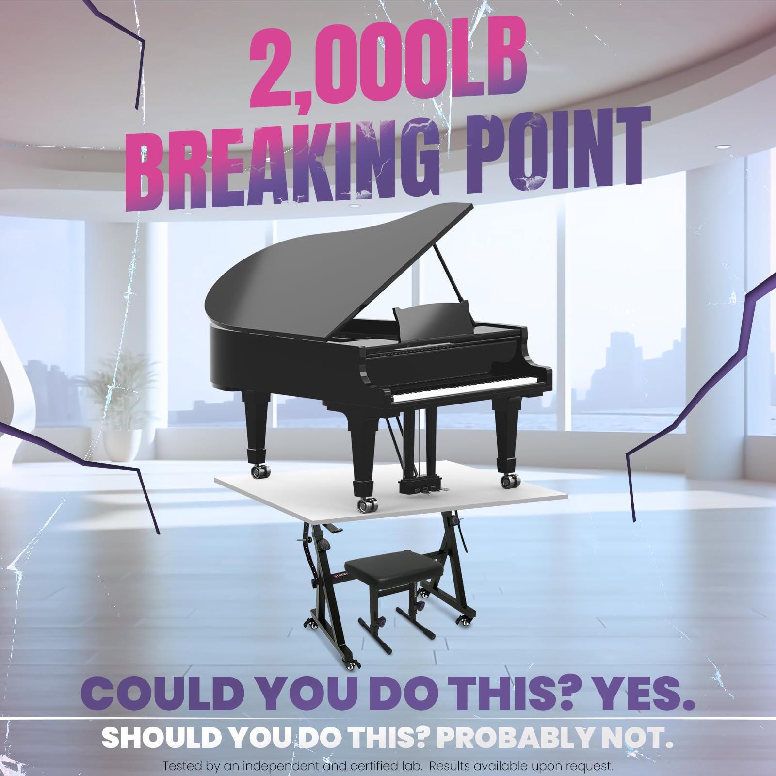 Liquid Stands Piano Keyboard Stand And Bench Set - Portable Heavy Duty Music Stand For 54-88 Key Electric Pianos And Adjustable