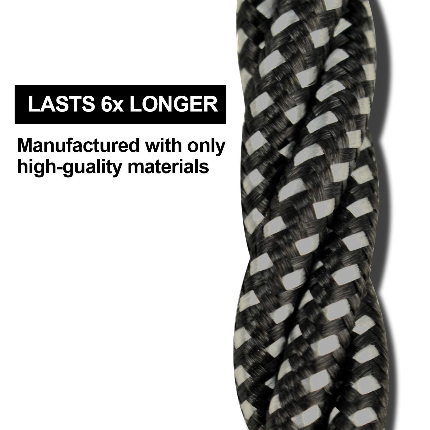 Cugunu Iphone Charger, 5 Pack 3/3/6/6/10Ft Apple Mfi Certified Usb Lightning Cable Nylon Braided Fast Charging Cord Compatible For Iphone 14/13/12/11/X/Max/8/7/6/5/Se/Plus/Ipad   Black Gray