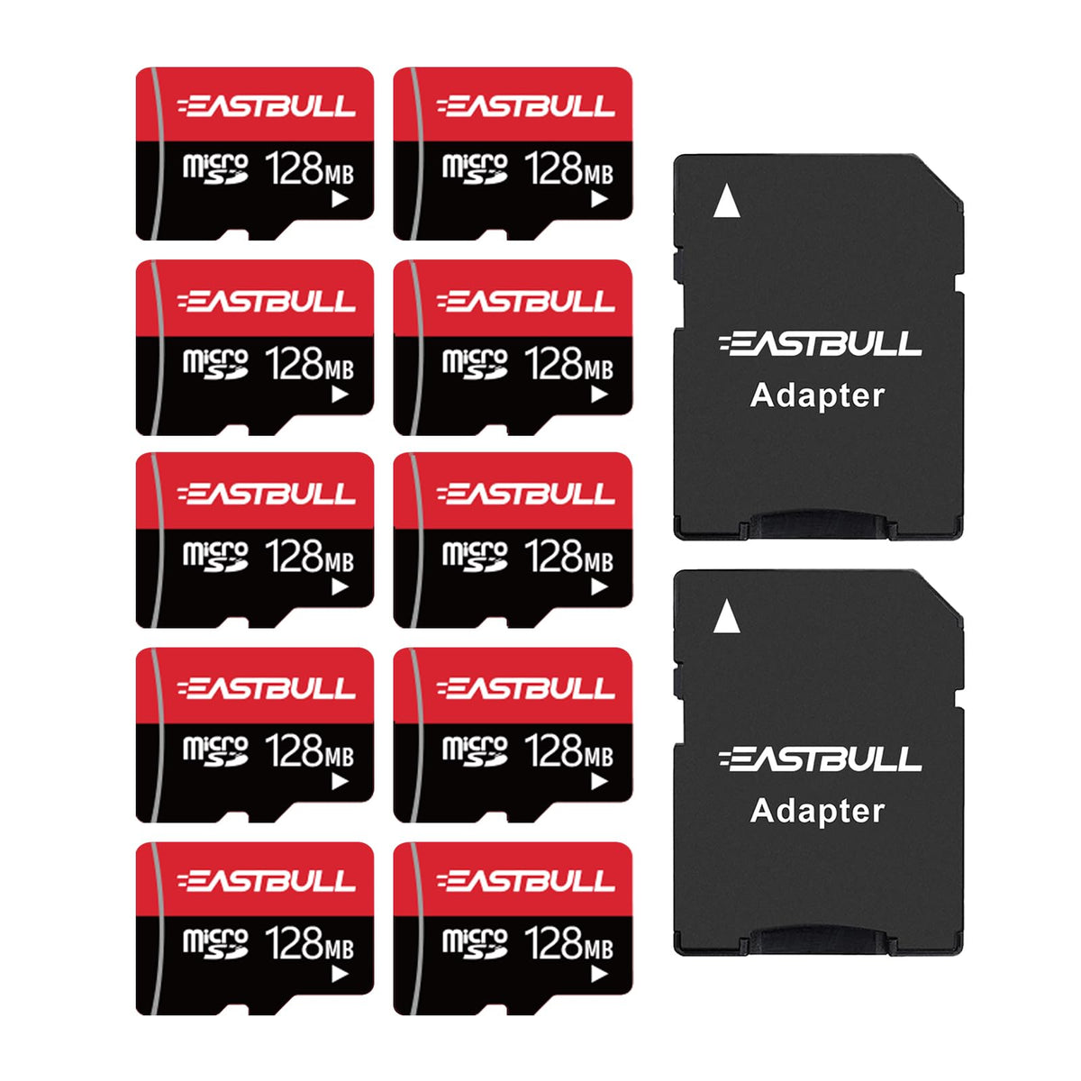 (Not 128Gb) 128Mb 10-Pack Of Micro Sd Cards, Eastbull Sd Memory Cards 128Mb Sd Cards Pack Full Hd Video 90Mb/S Uhs-I U1 Class 10