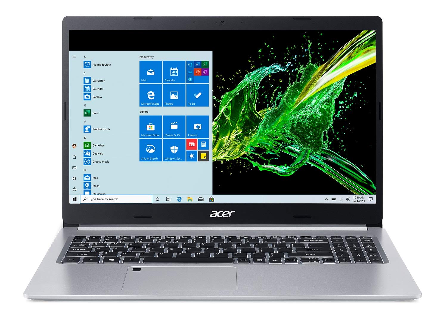 Acer Aspire 5 A515 55 35Se, 15.6'' Full Hd Display, 10Th Gen Intel Core I3 1005G1 Processor, 4Gb Ddr4, 128Gb Nvme Ssd, Intel Wif