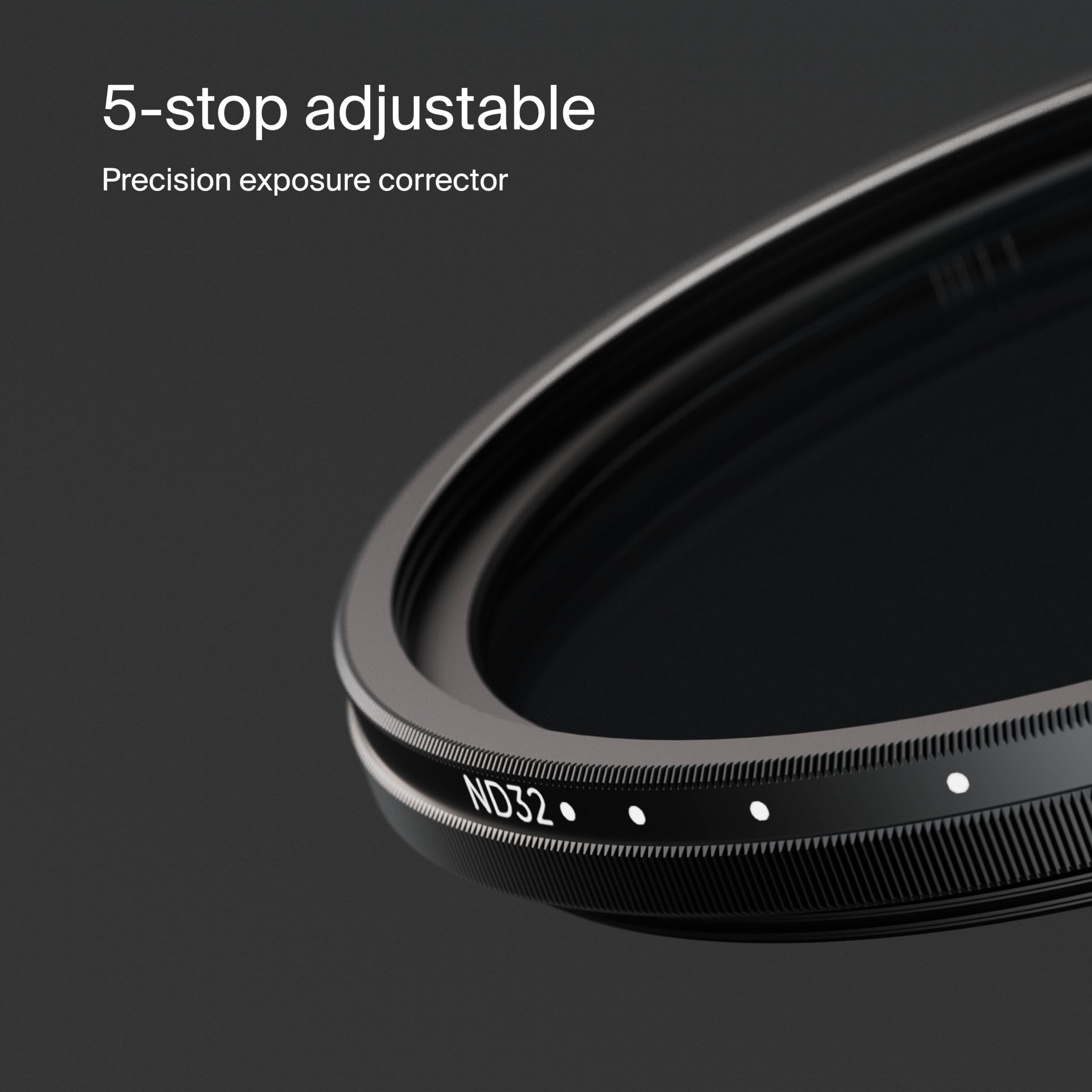 Urth 39Mm Nd2-32 Variable Nd Lens Filter (Plus+) - 1-5 Stop Range, Ultra-Slim 20-Layer Nano-Coated Neutral Density Filter For Ca
