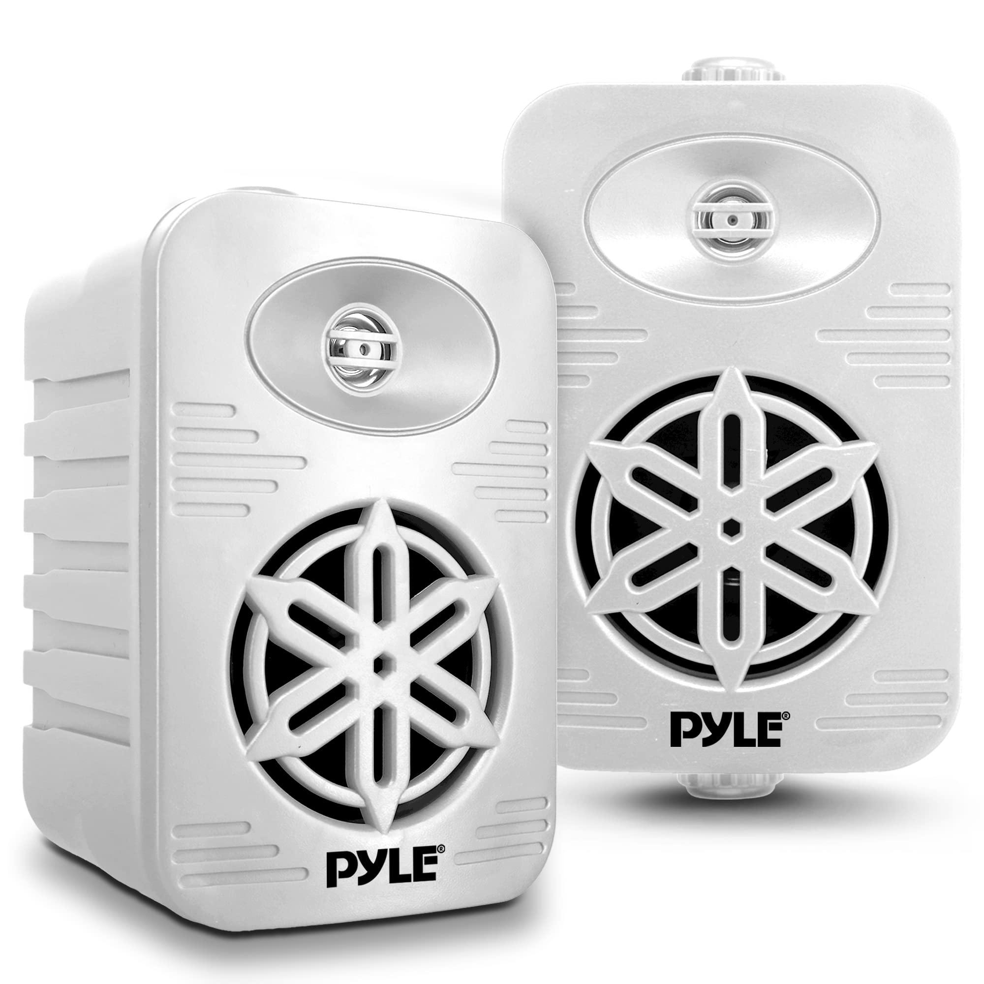 Pyleusa Indoor Outdoor Speakers Pair   300 Watt Dual Waterproof 4    2 Way Full Range Speaker System W/ 1/2    High Compliance P