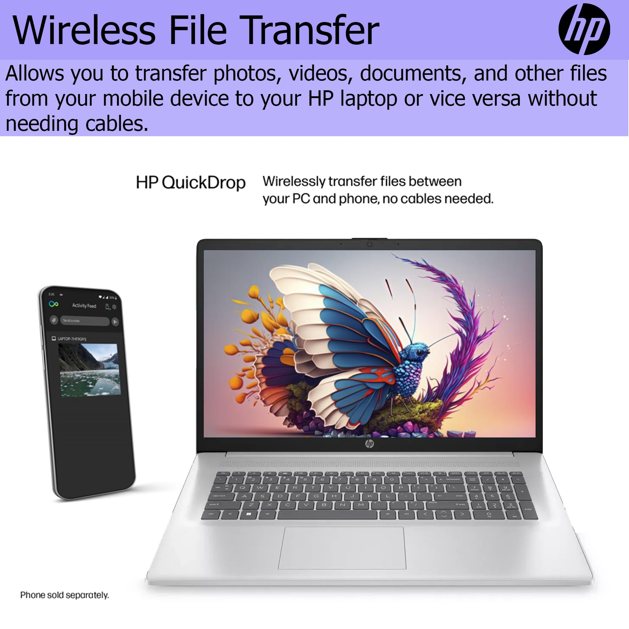 Hp Laptop With Wireless Earbuds, 17.3'' Full Hd Display, 32Gb Ram, 1Tb Ssd With 128Gb Protable Drive, Amd 6-Core Ryzen 5 Process