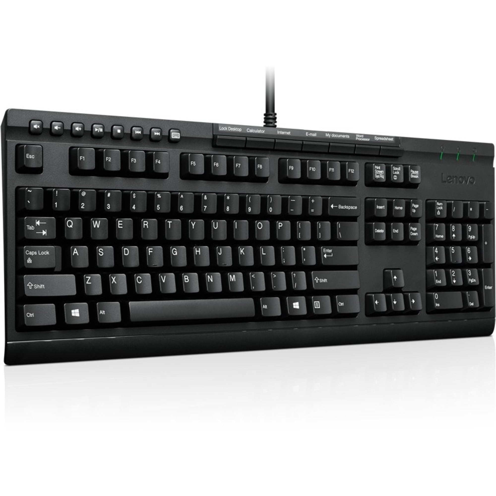 Keyboard   Usb   English   Us   Black   For 100E Chromebook (2Nd Gen) Mtk; 300E Chromebook (2Nd Gen) Mtk; Thinkcentre M90N 1 Iot