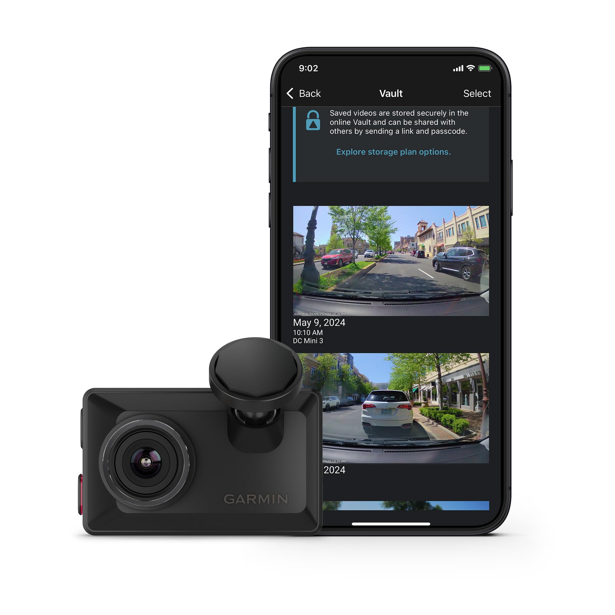 Garmin Dash Cam X310, Compact 4K Ultra Hd Touchscreen Dash Cam With A 140 Degree Field Of View, Built In Clarity Polarizer, Voic