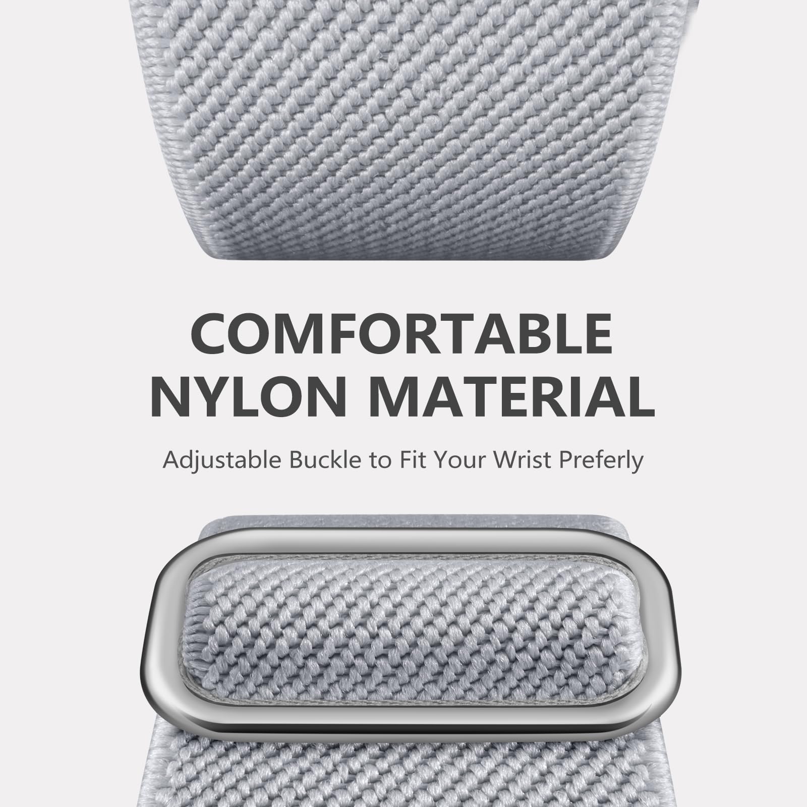 Maledan Stretchy Solo Loop Compatible With Apple Watch Band 44Mm 40Mm 45Mm 41Mm 38Mm 46Mm 49Mm 42Mm Women Men, Soft Nylon Sport